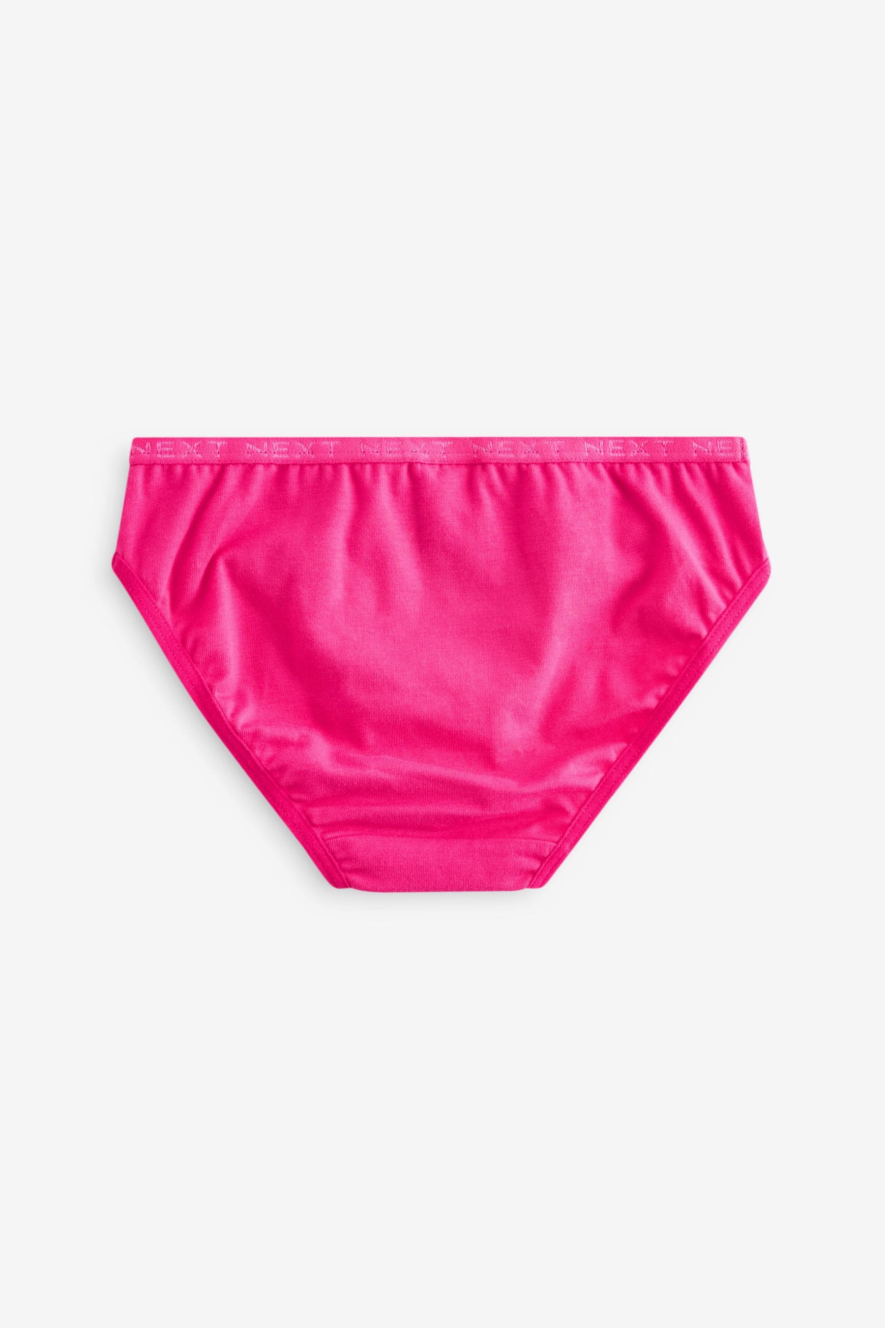 Bright Pink Bikini Briefs 7 Pack (5-16yrs)