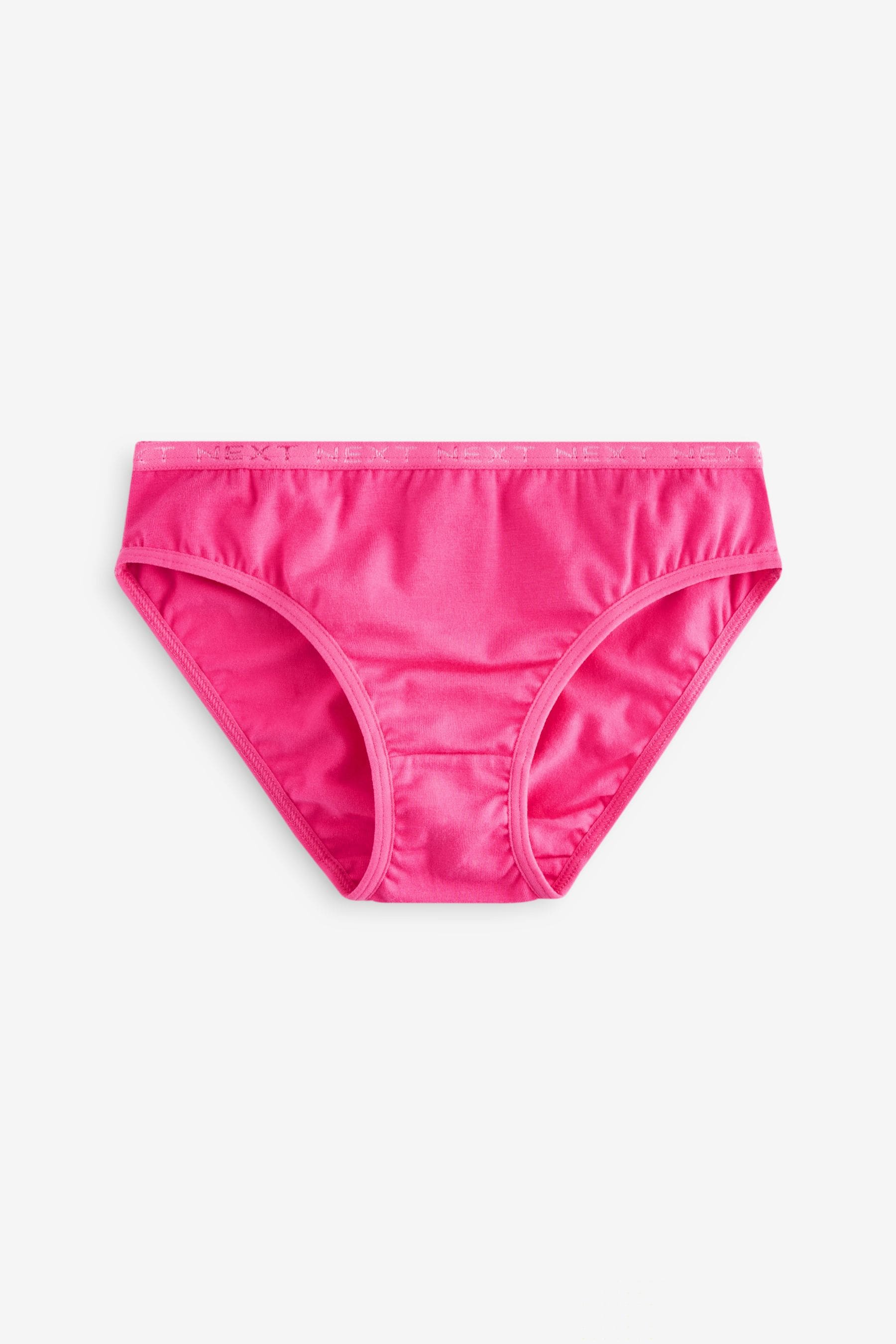 Bright Pink Bikini Briefs 7 Pack (5-16yrs)