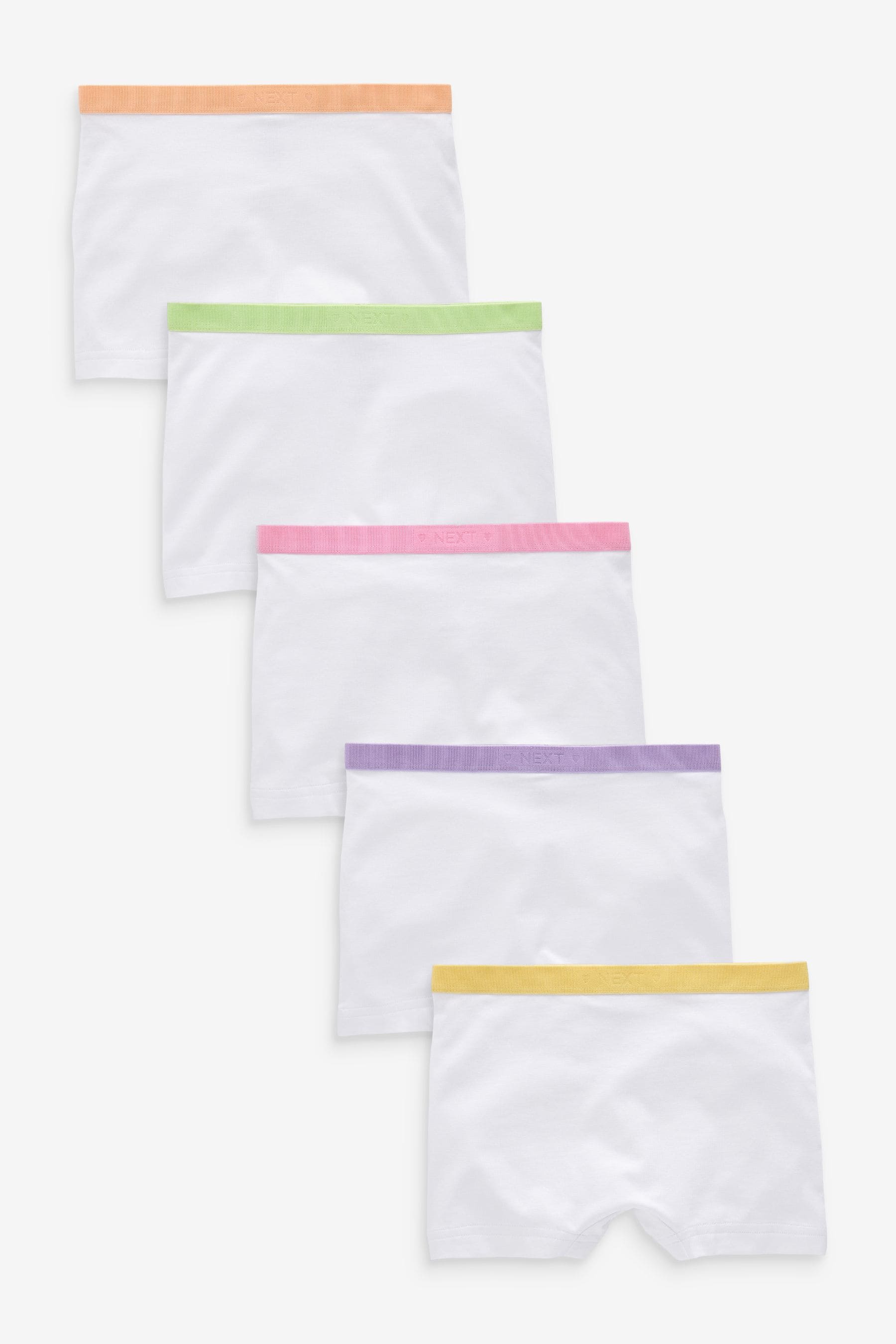 Multi Pastel Shorts Briefs 5 Pack (2-16yrs)