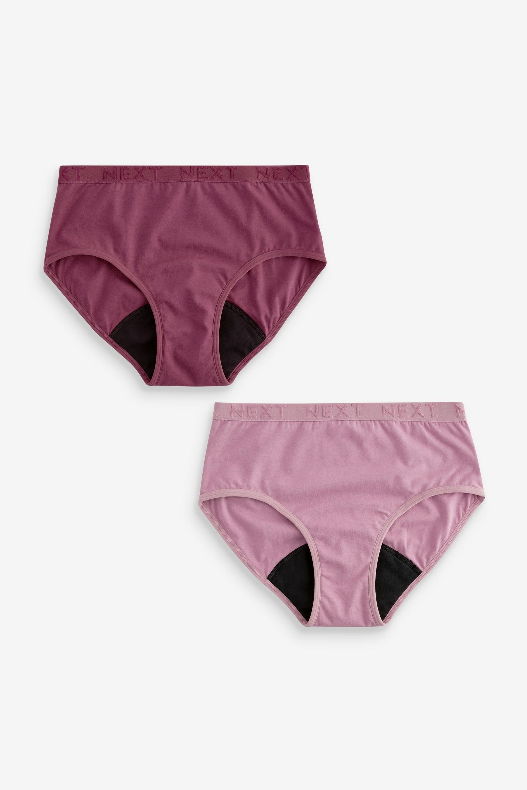 Purple Teen Light Flow Period Pants 2 Pack (7-16yrs)