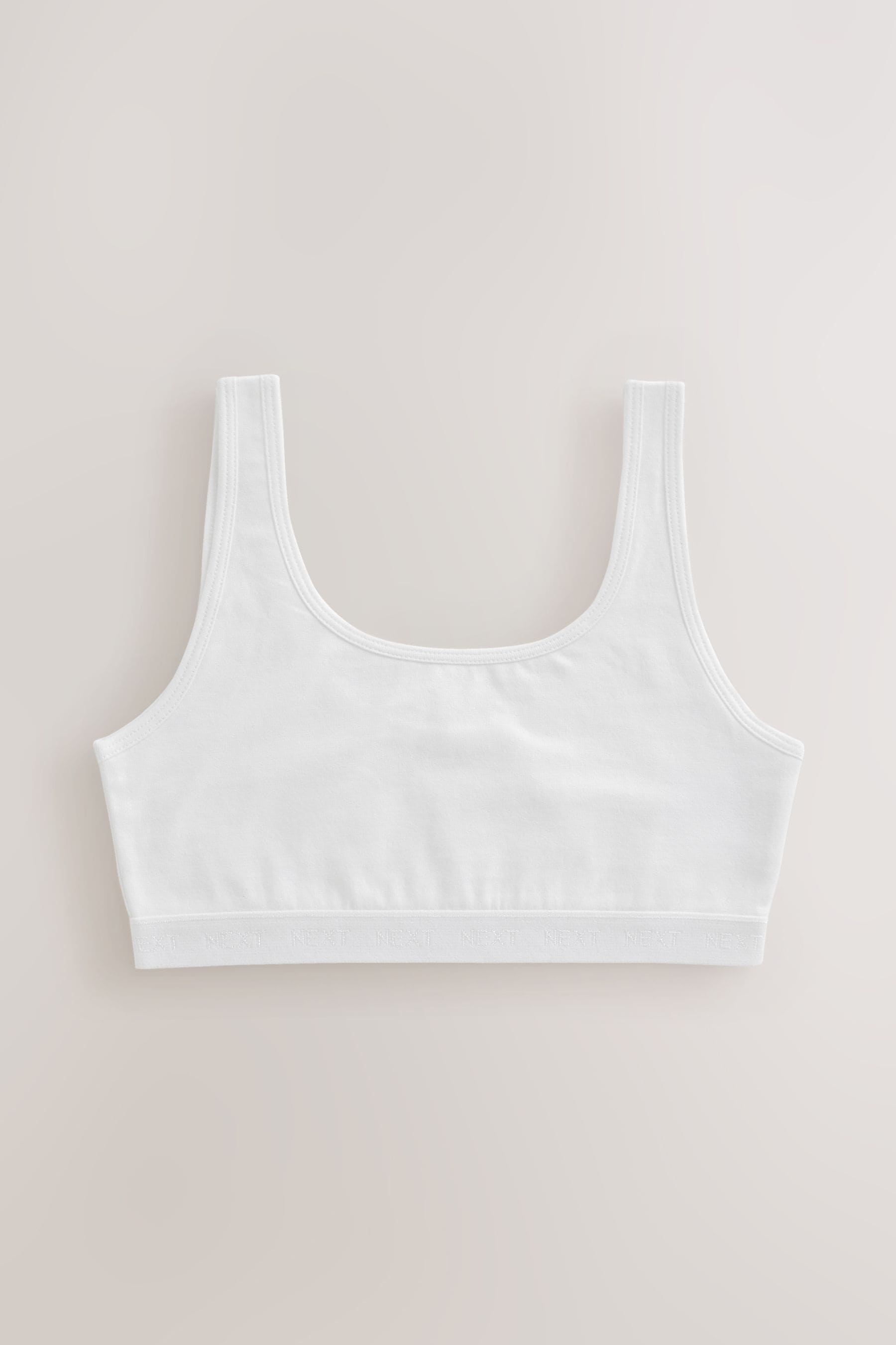 White Scoop Crop Tops 5 Pack (5-16yrs)