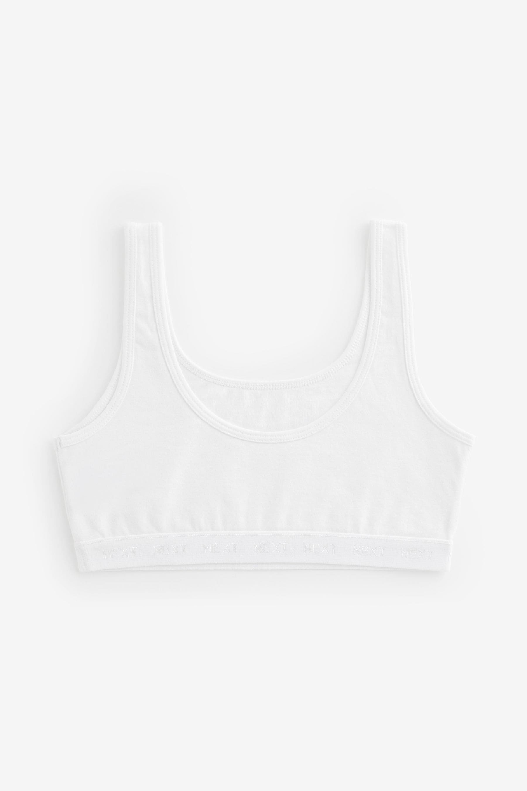 White Scoop Crop Tops 5 Pack (5-16yrs)