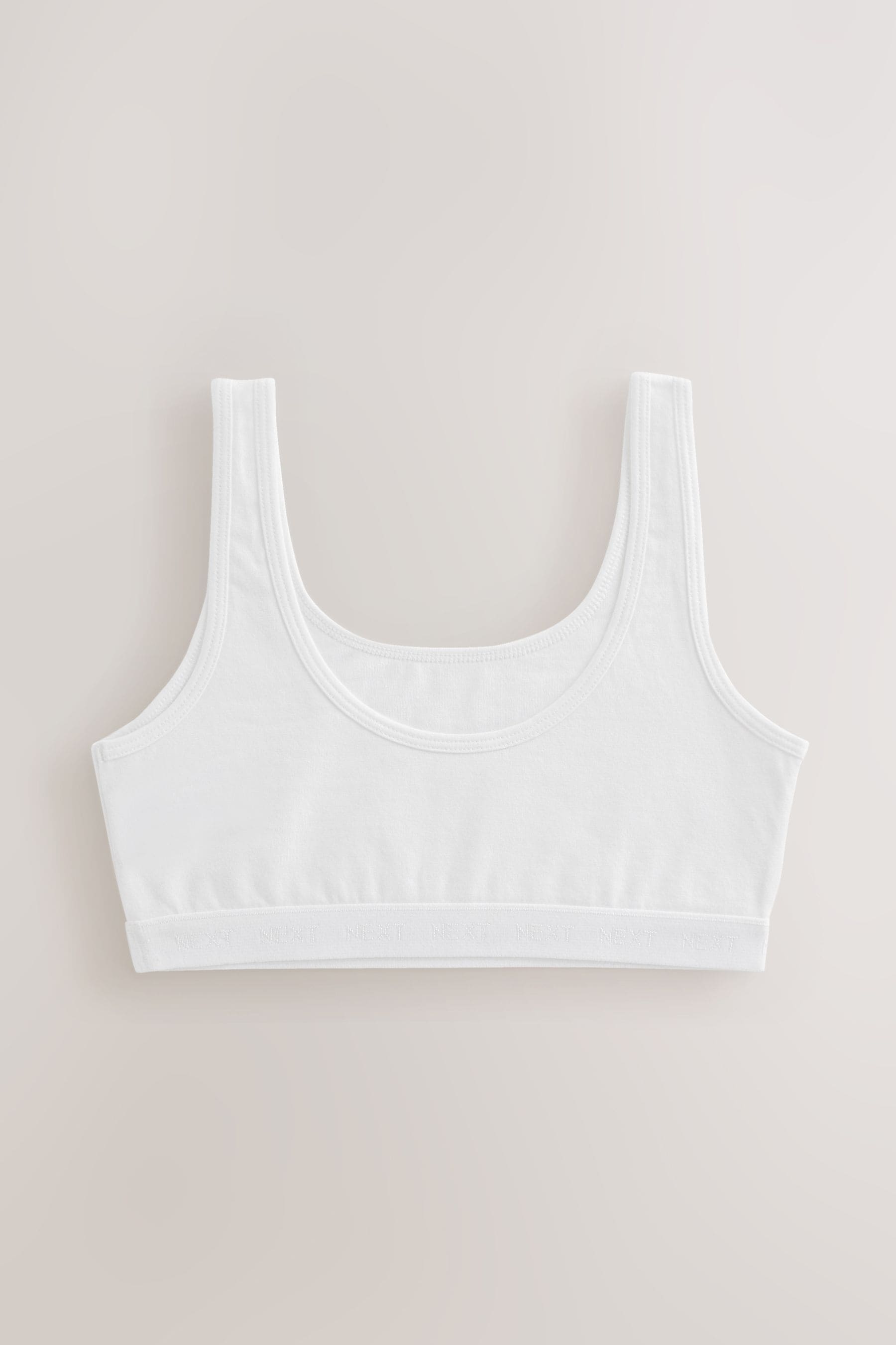 White Scoop Crop Tops 5 Pack (5-16yrs)