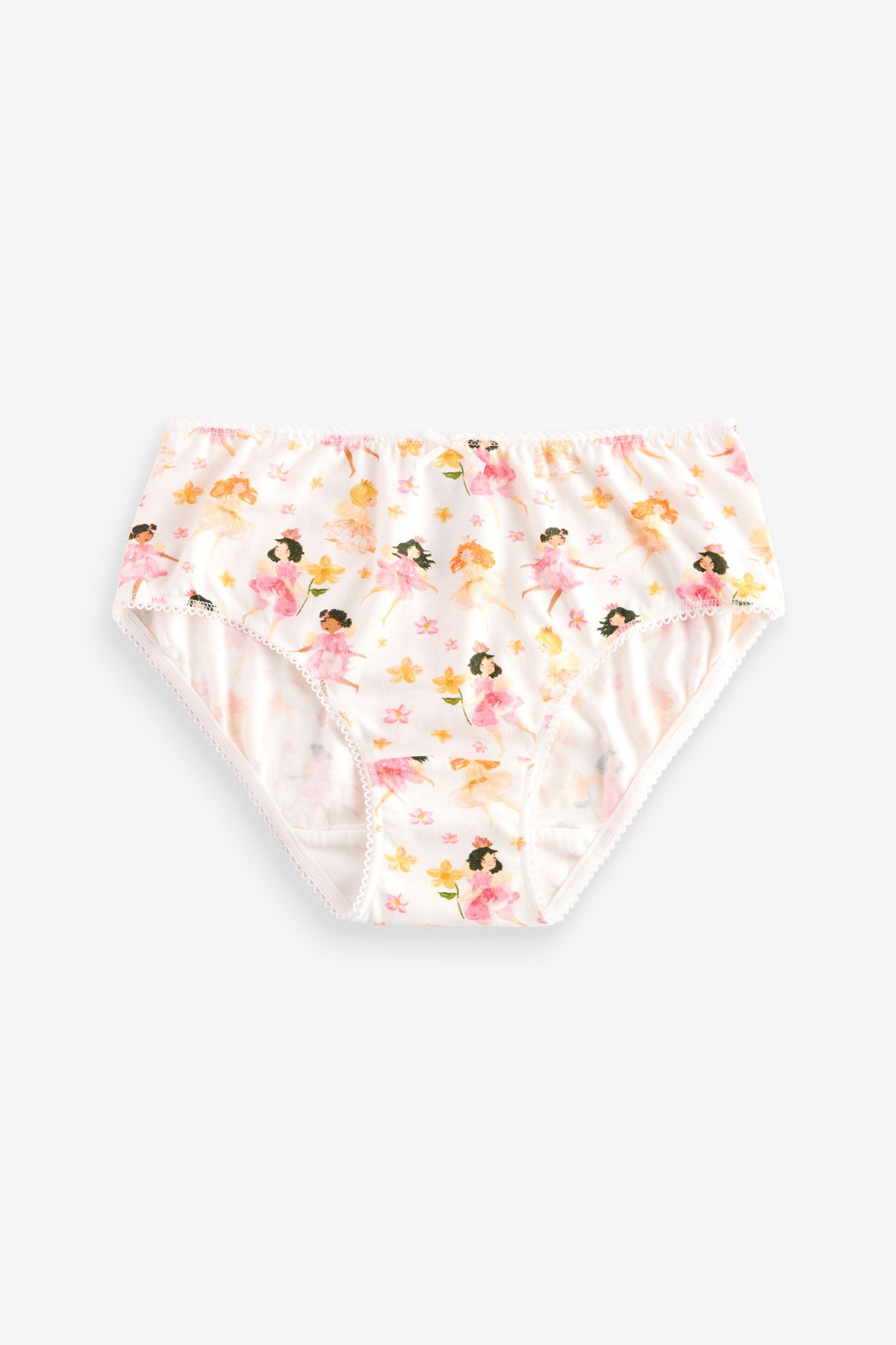 Pink Fairy Print Briefs 7 Pack (1.5-16yrs)