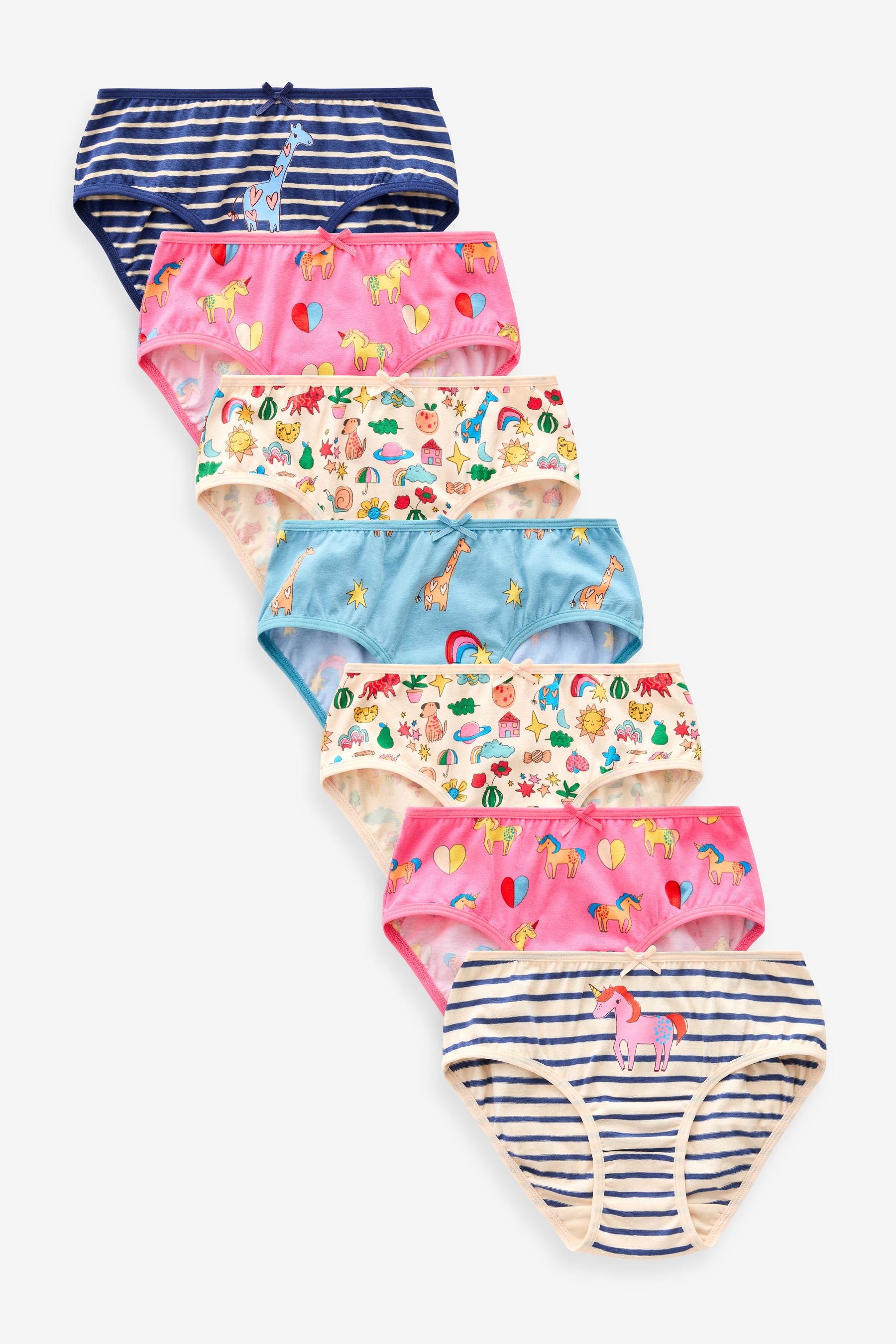 Pink/Blue Days Of The Week Briefs 7 Pack (1.5-12yrs)