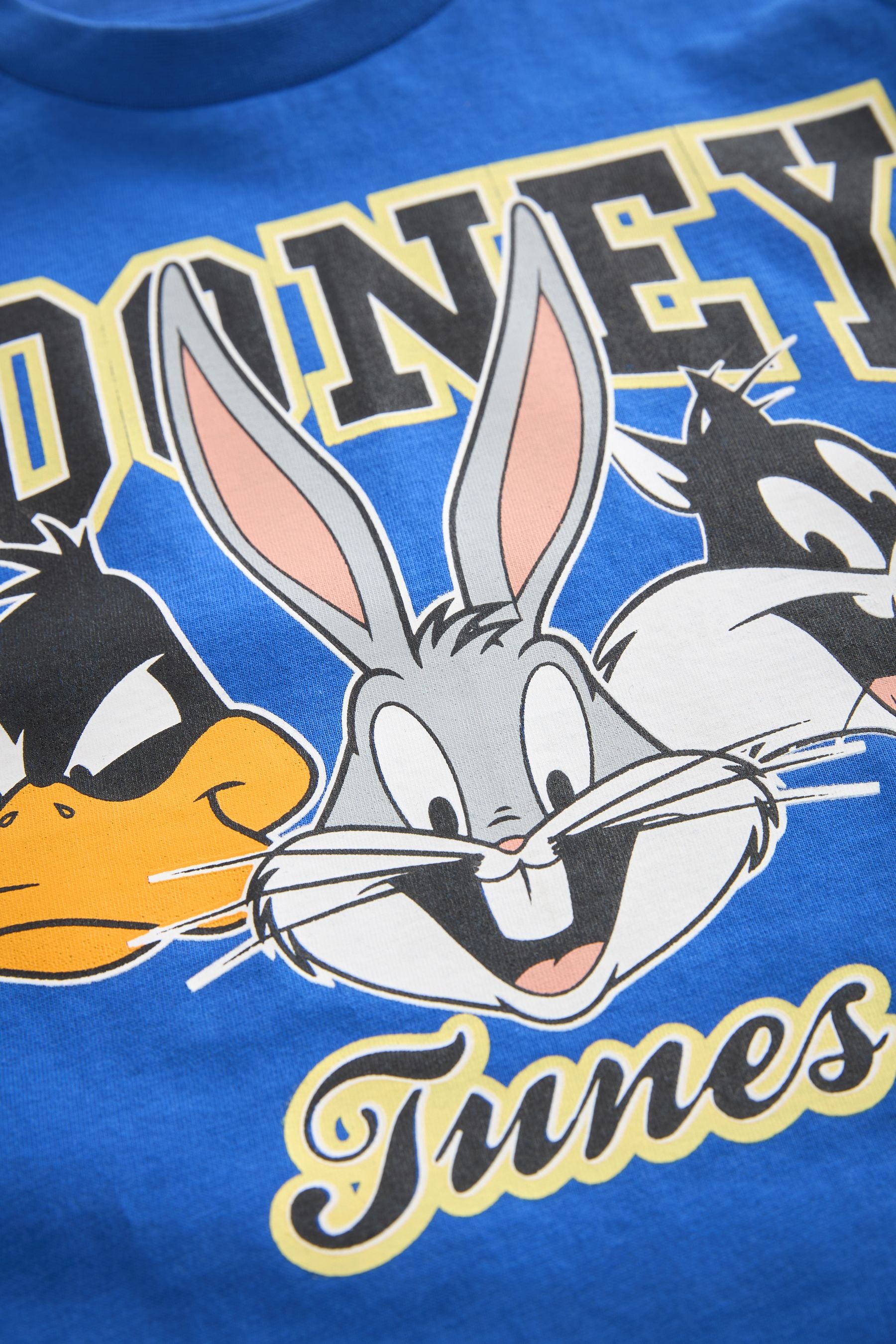 Cobalt Blue Looney Tunes Short Sleeve 100% Cotton T-Shirt (3mths-8yrs)