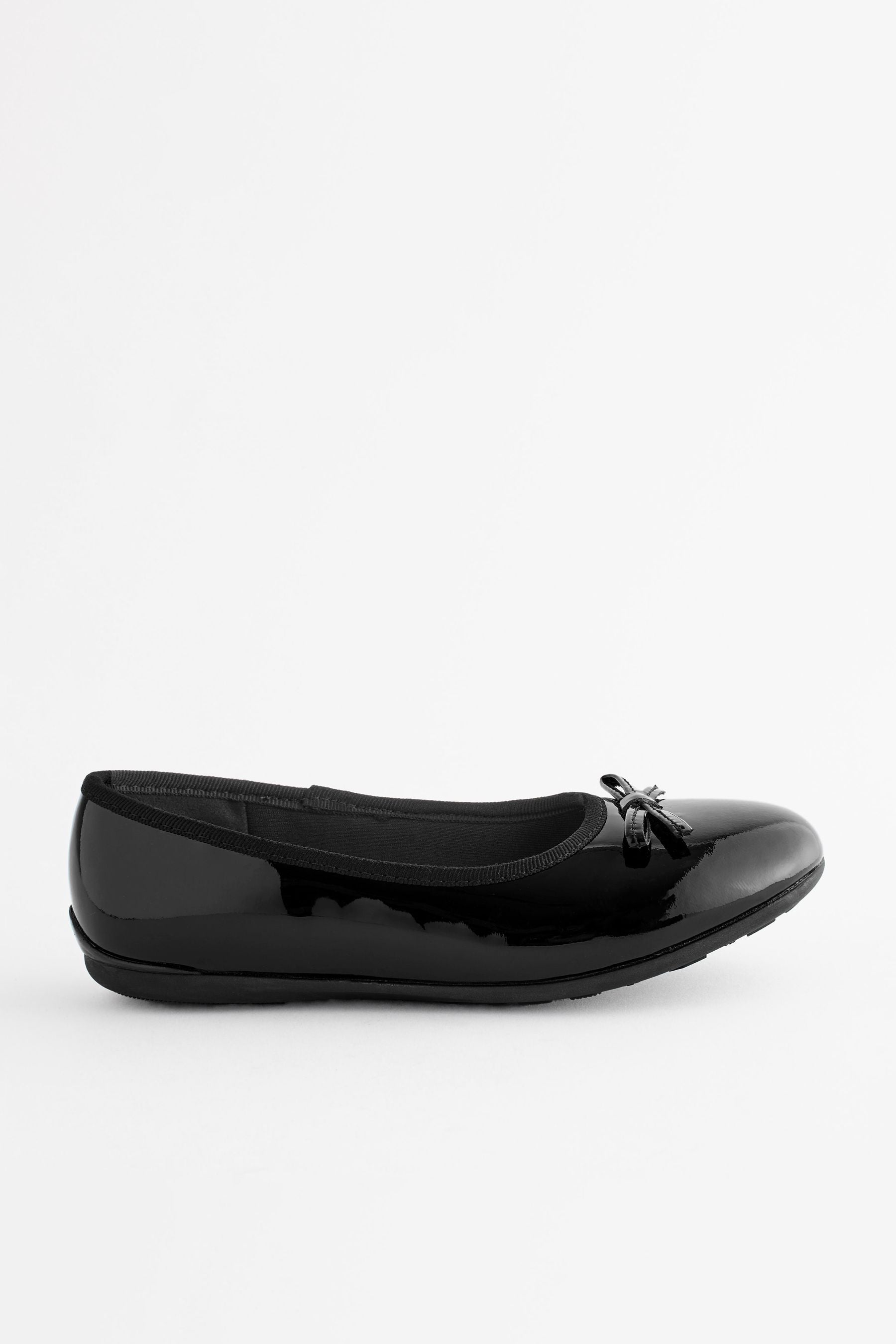 Black Patent Standard Fit (F) School Leather Ballet Shoes