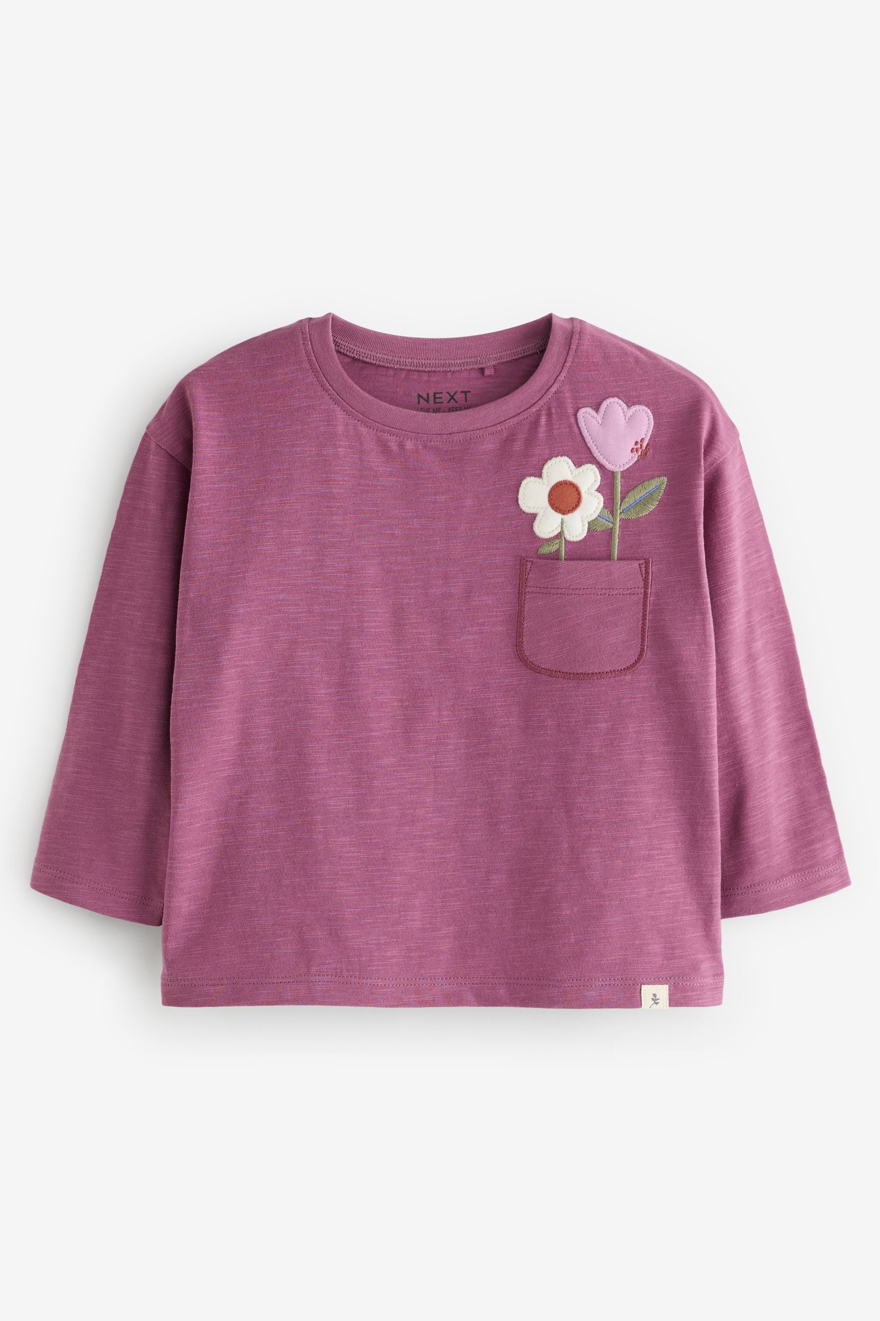 Purple Long Sleeve Top 3 Pack (3mths-7yrs)