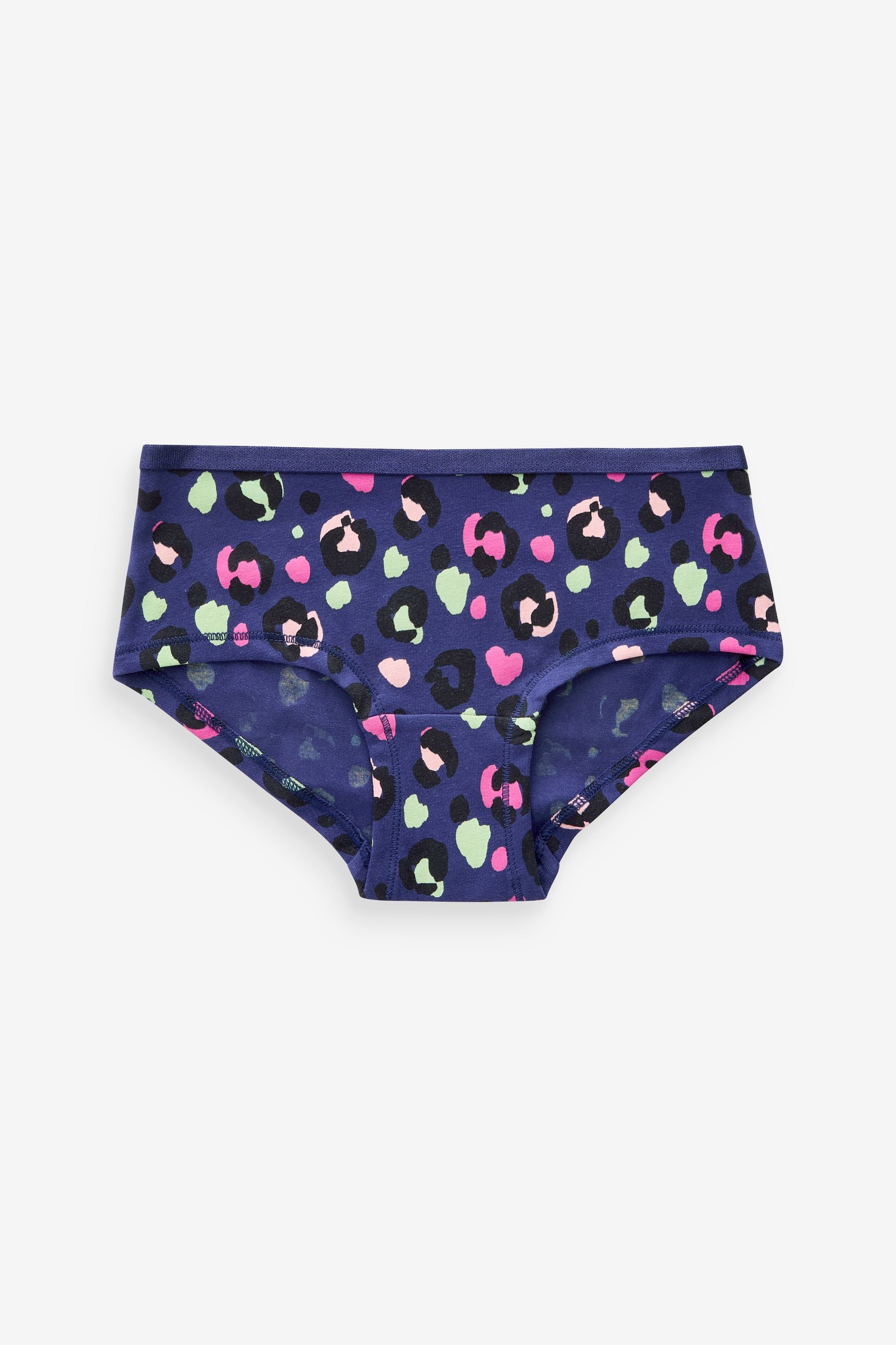 Pink/Purple Animal Print Hipsters 7 Pack (2-16yrs)