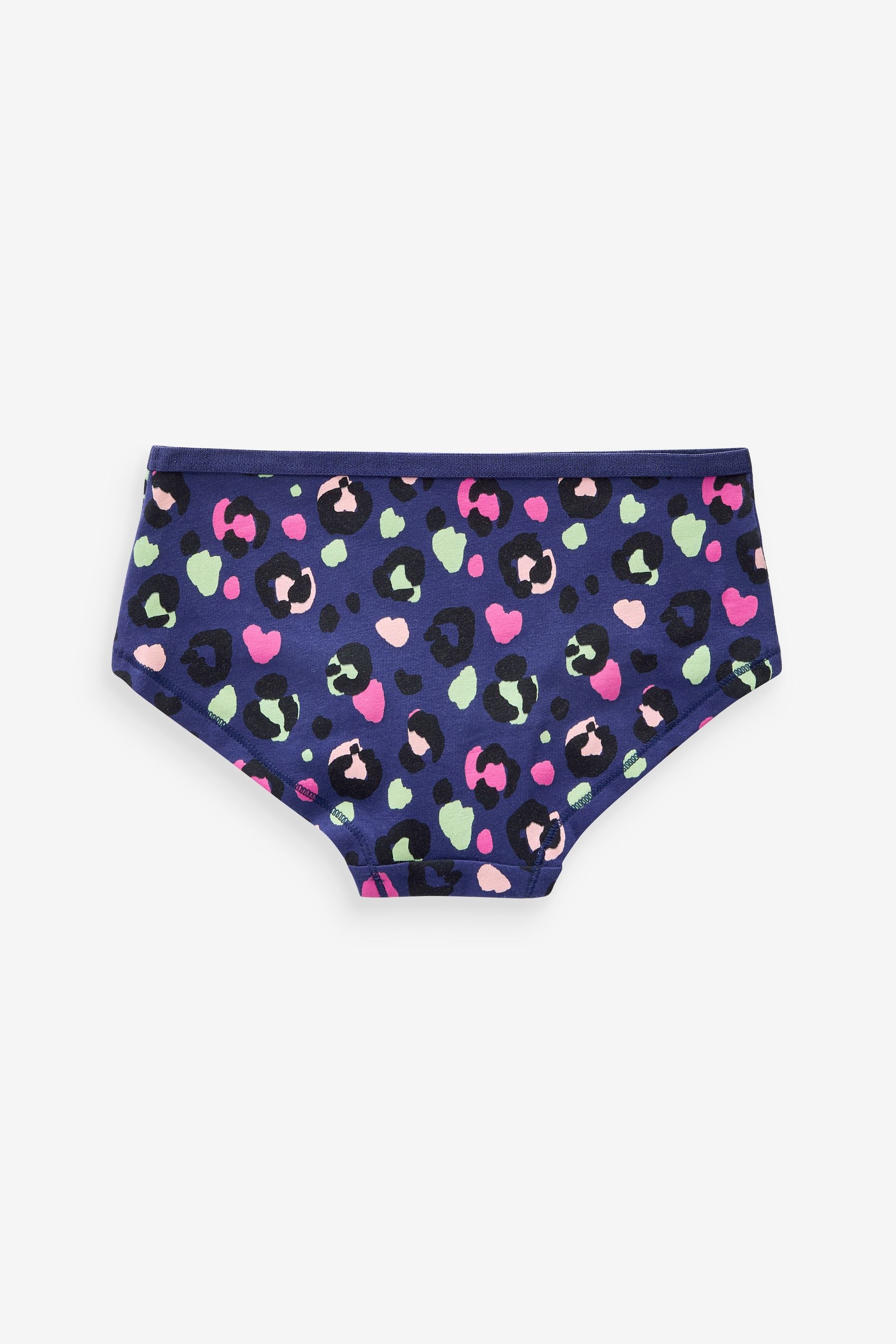 Pink/Purple Animal Print Hipsters 7 Pack (2-16yrs)