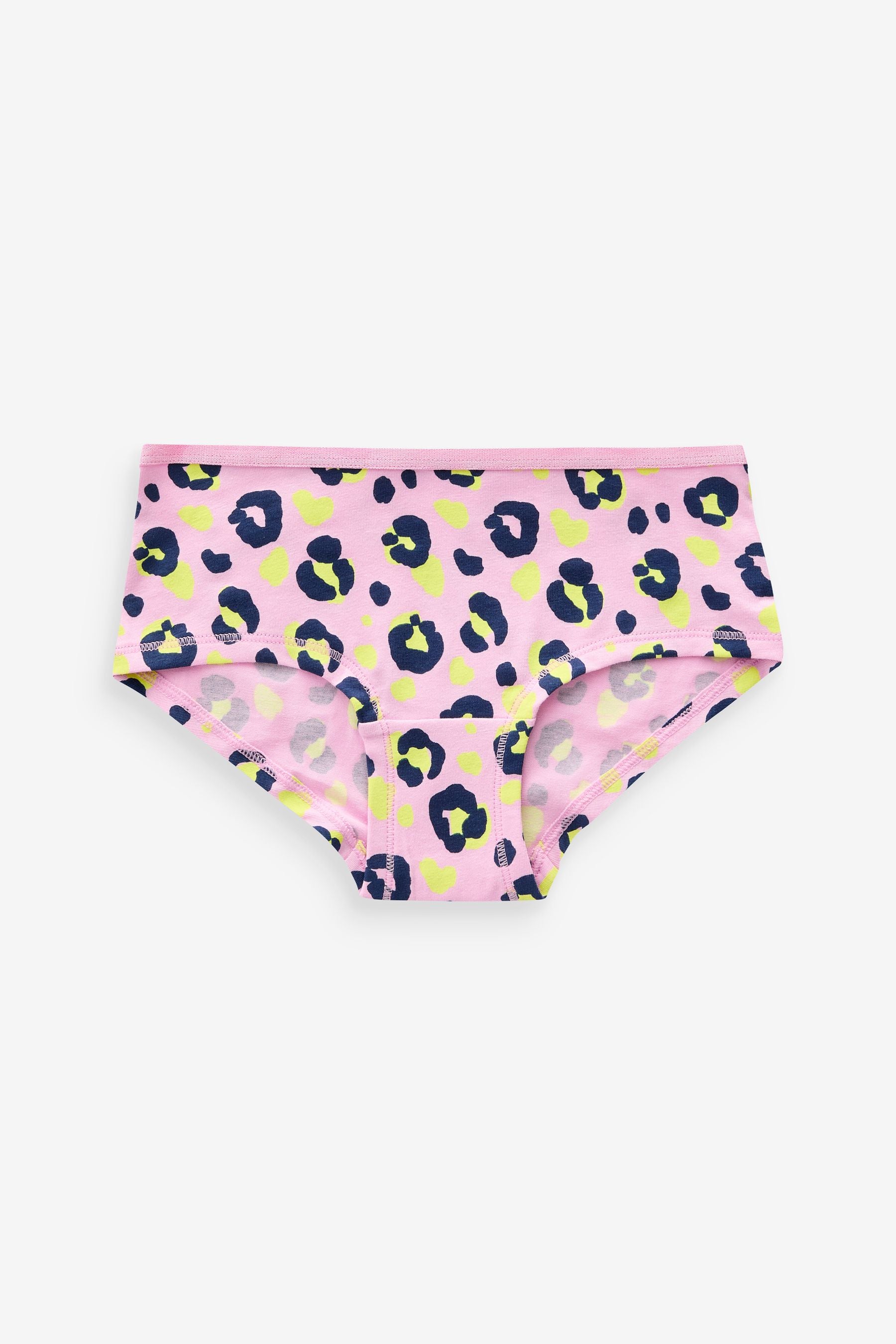 Pink/Purple Animal Print Hipsters 7 Pack (2-16yrs)