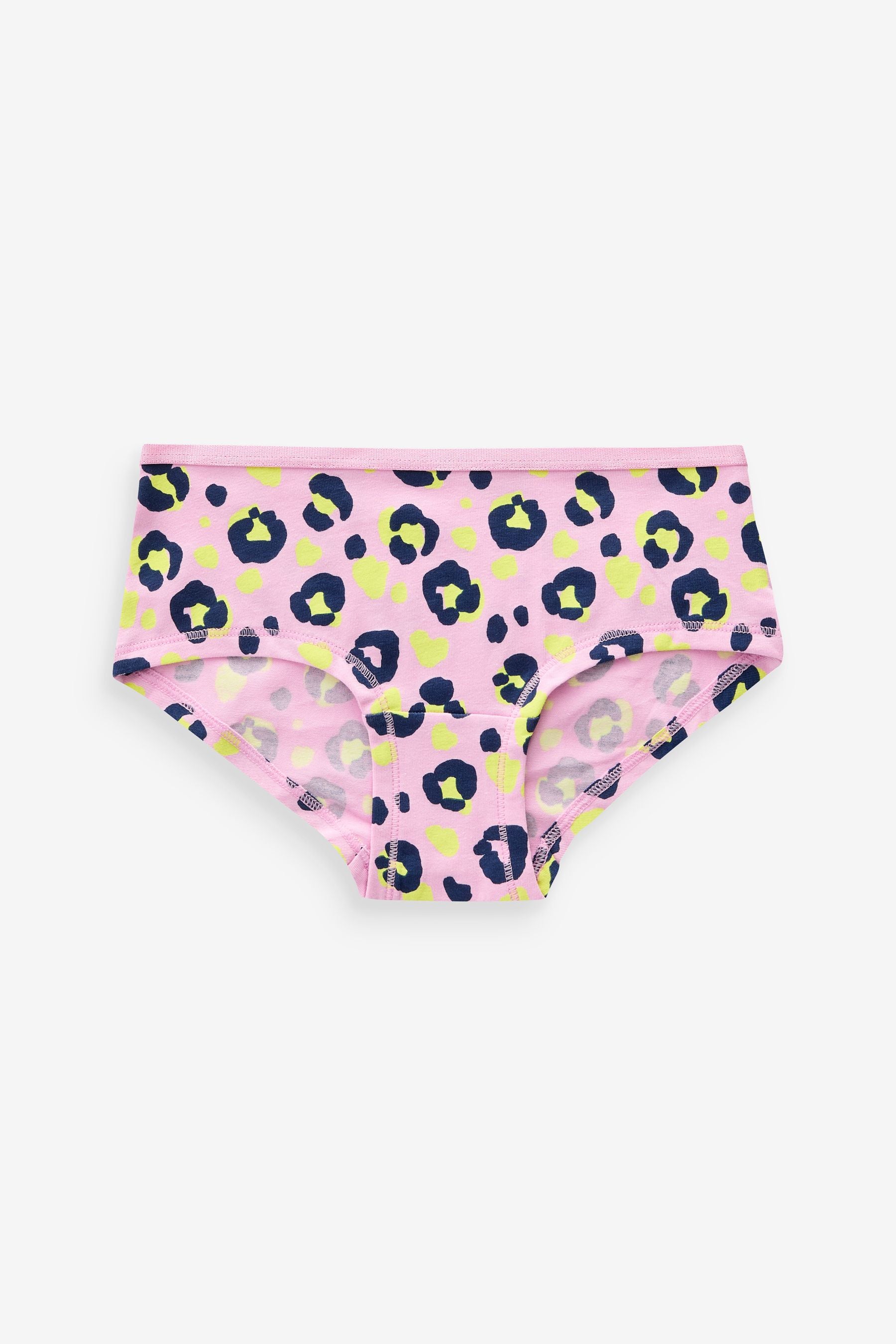 Pink/Purple Animal Print Hipsters 7 Pack (2-16yrs)