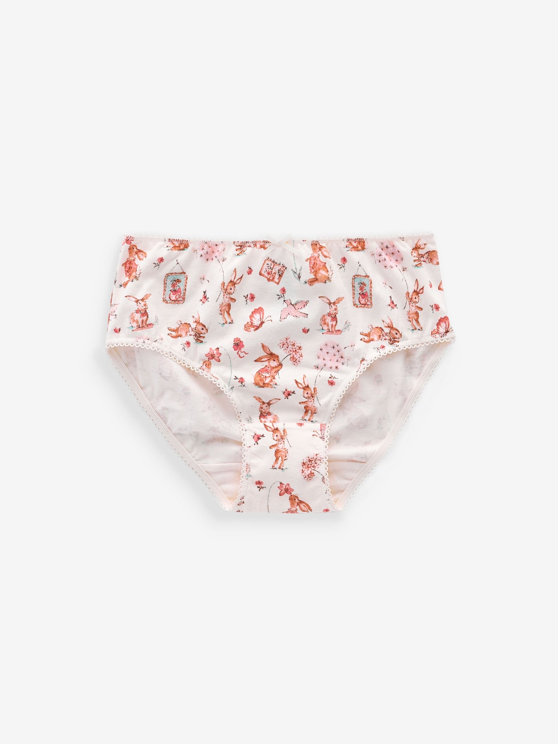 Red/Cream Print Briefs 7 Pack (1.5-12yrs)