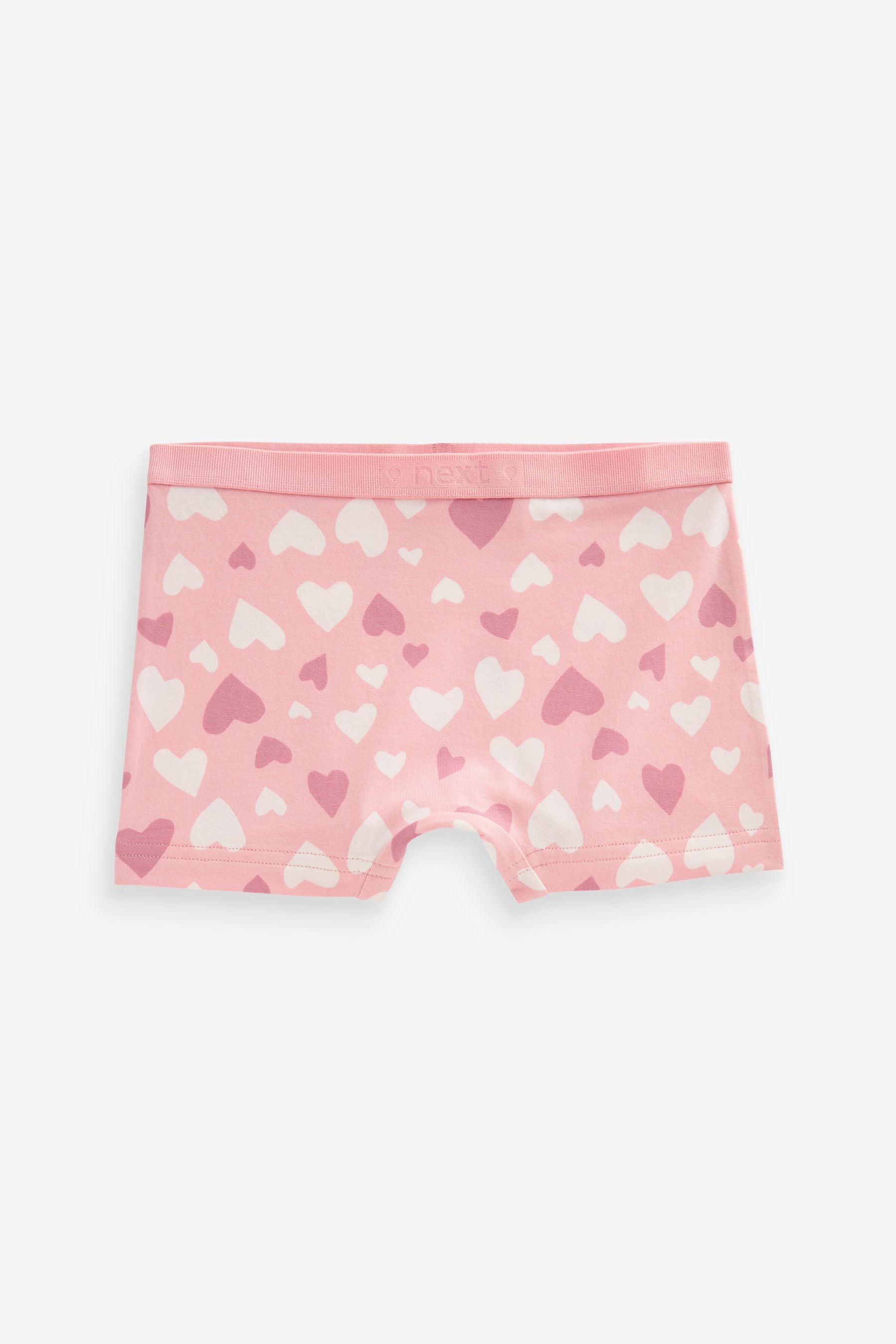 Pink Stampy Short Briefs 5 Pack (2-16yrs)