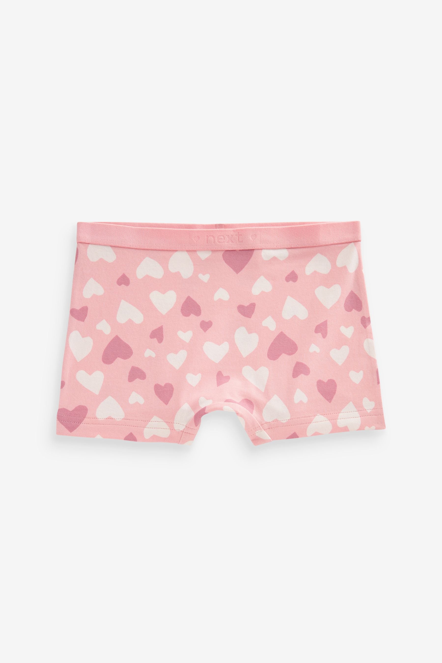 Pink Stampy Short Briefs 5 Pack (2-16yrs)