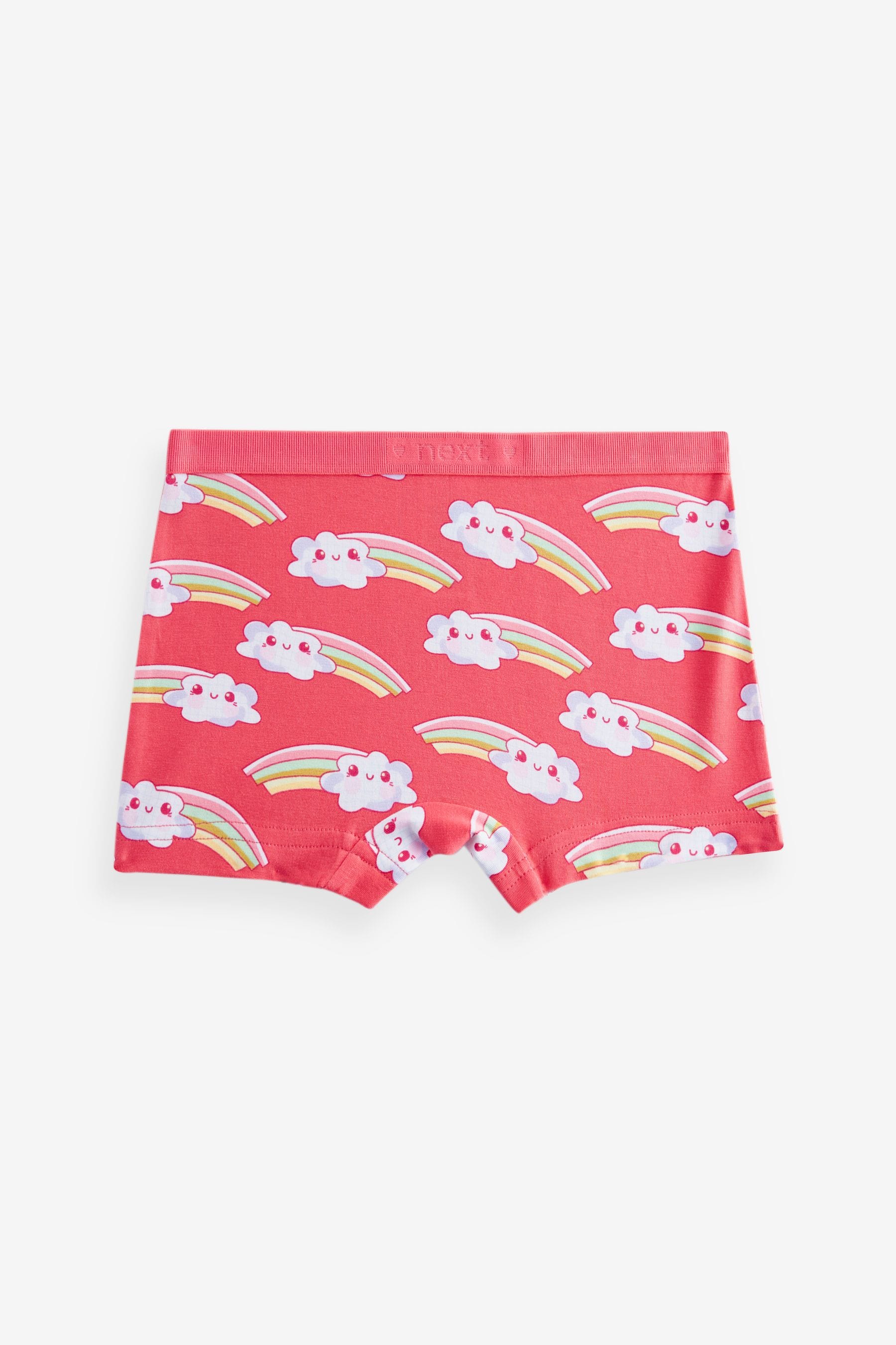 Pink Panda Stampy Short Briefs 5 Pack (2-16yrs)