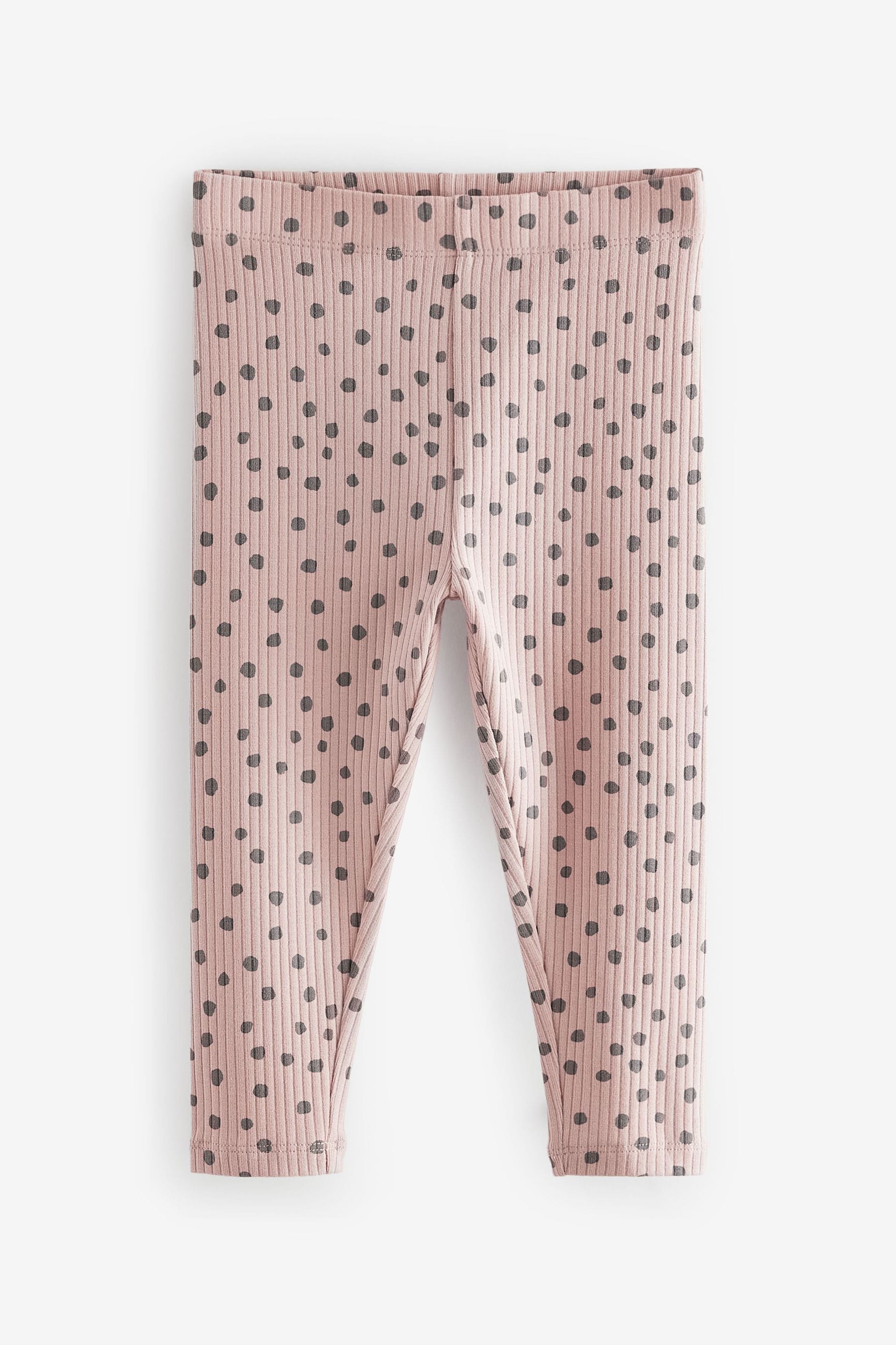 Neutral Printed Leggings 4 Pack (3mths-7yrs)