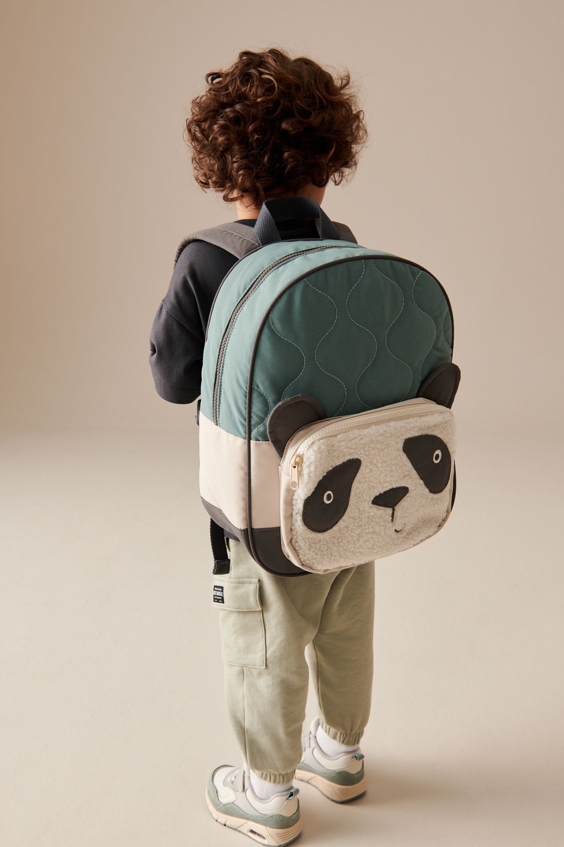 Teal/Ecru Panda Backpack