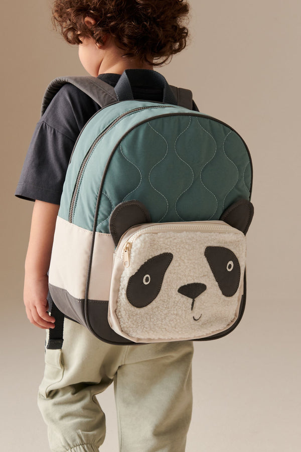 Teal/Ecru Panda Backpack