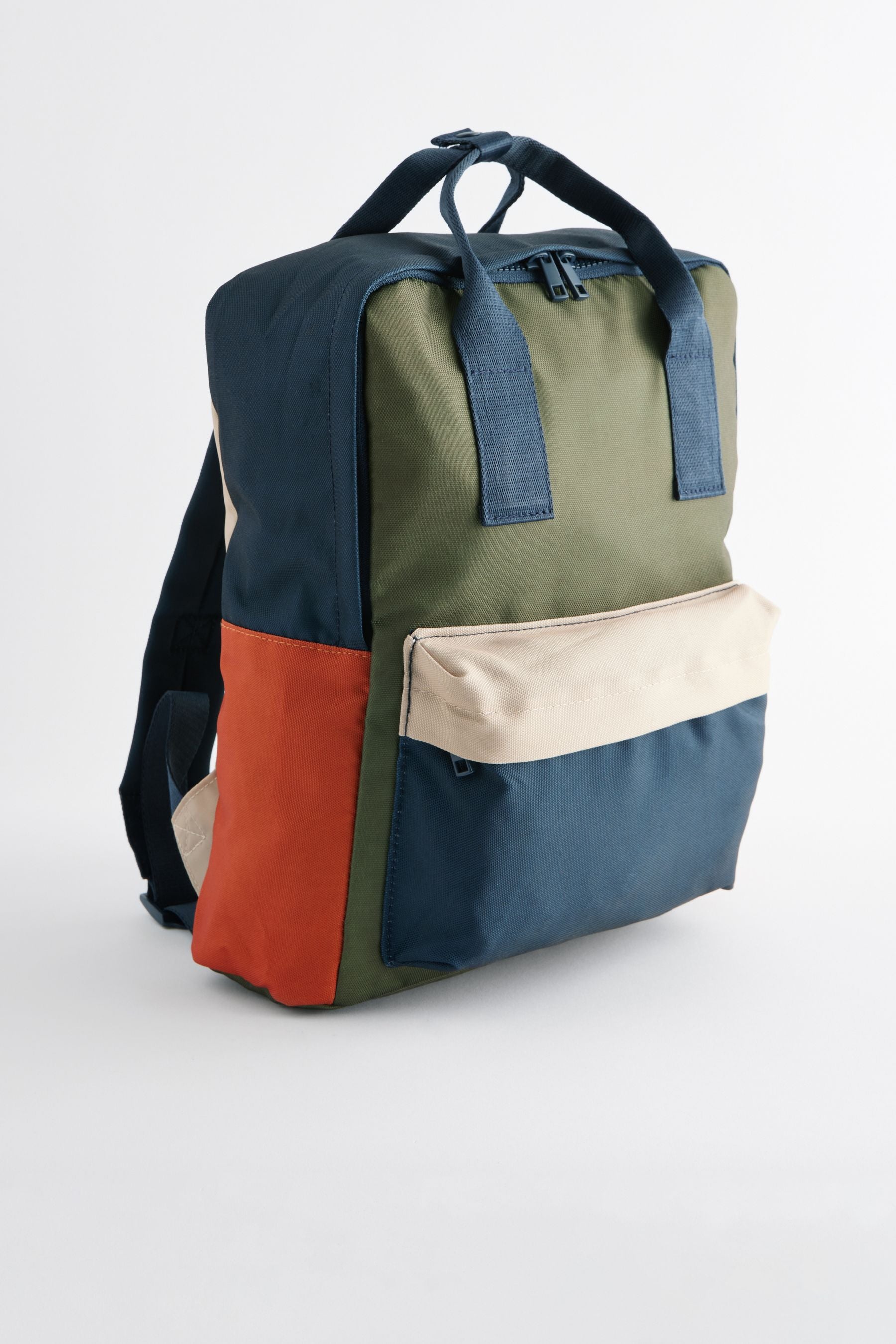 Colourblock Handle Backpack