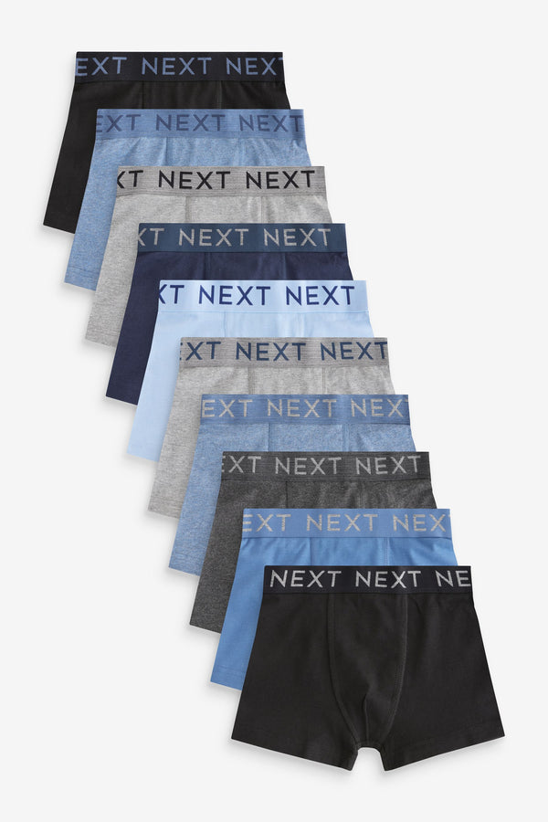 Blue/Grey Trunks 10 Pack (1.5-16yrs)