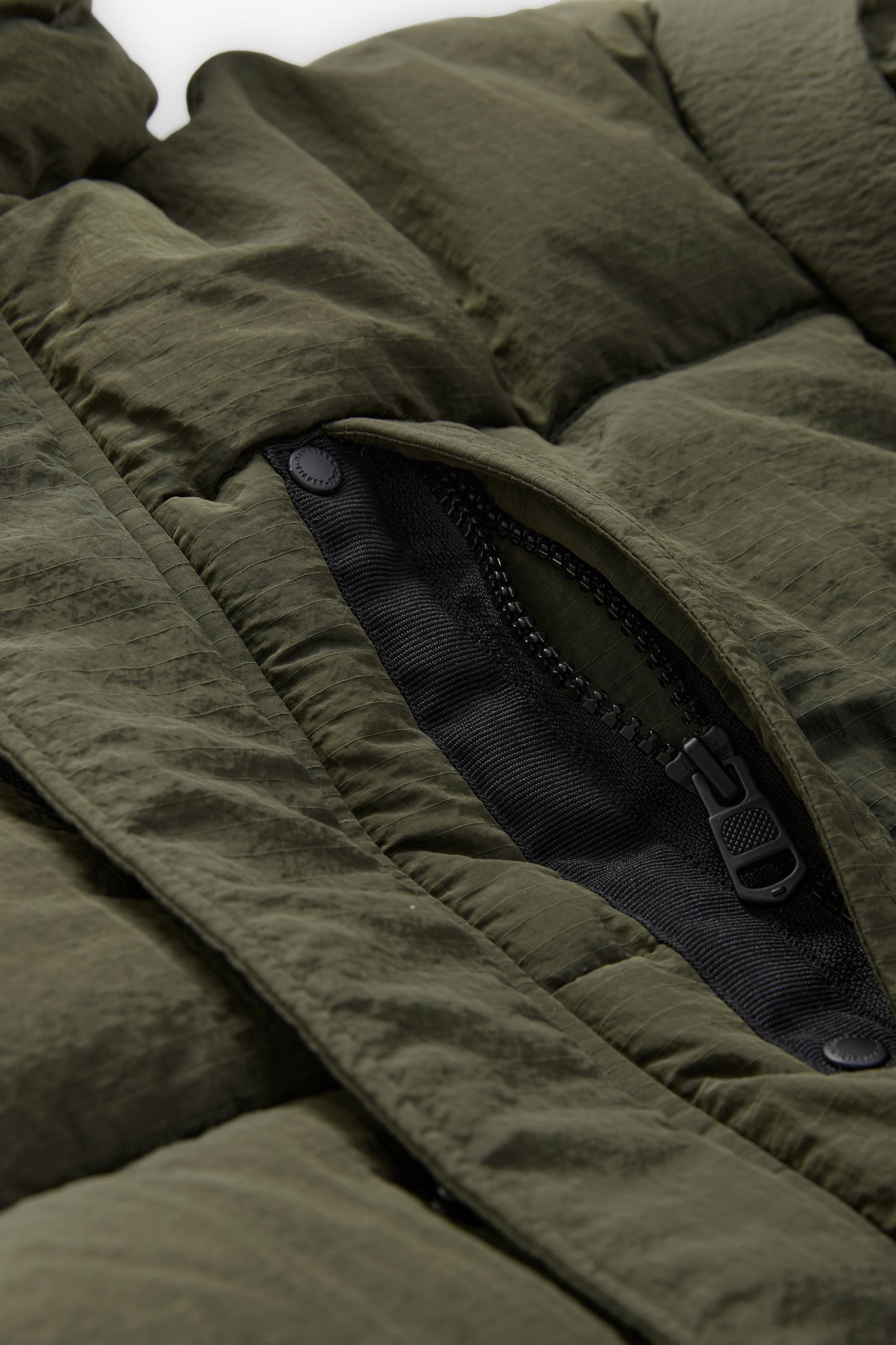 Khaki Green Utility Padded Puffer Coat (3-16yrs)