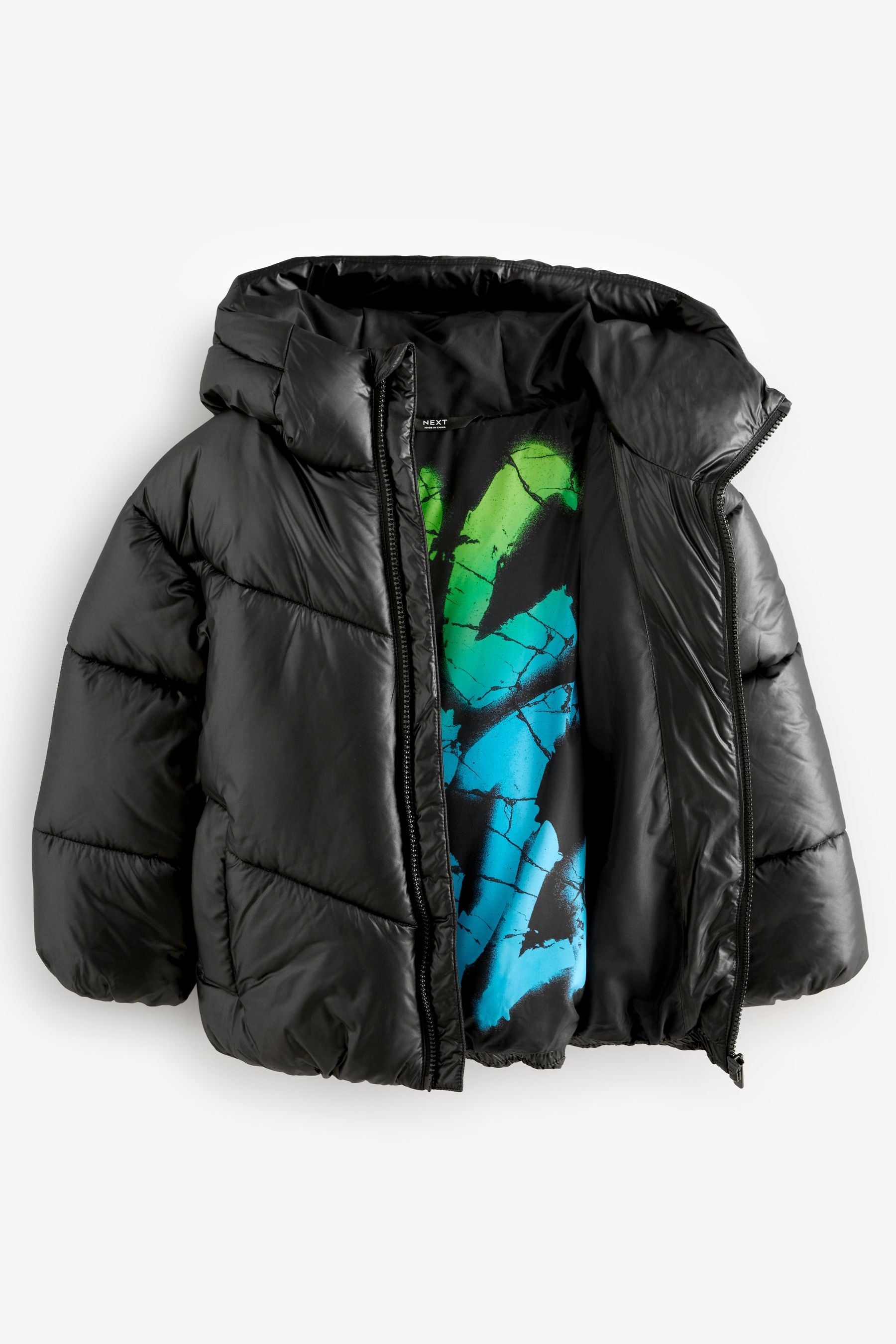 Black Padded Puffer Jacket (3-17yrs)