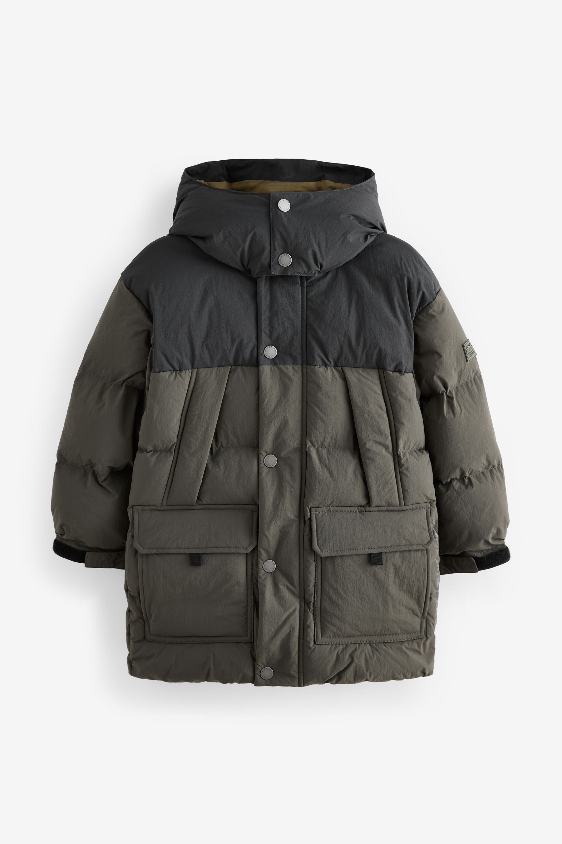 Khaki Green Premium Padded Puffer Coat (3-17yrs)