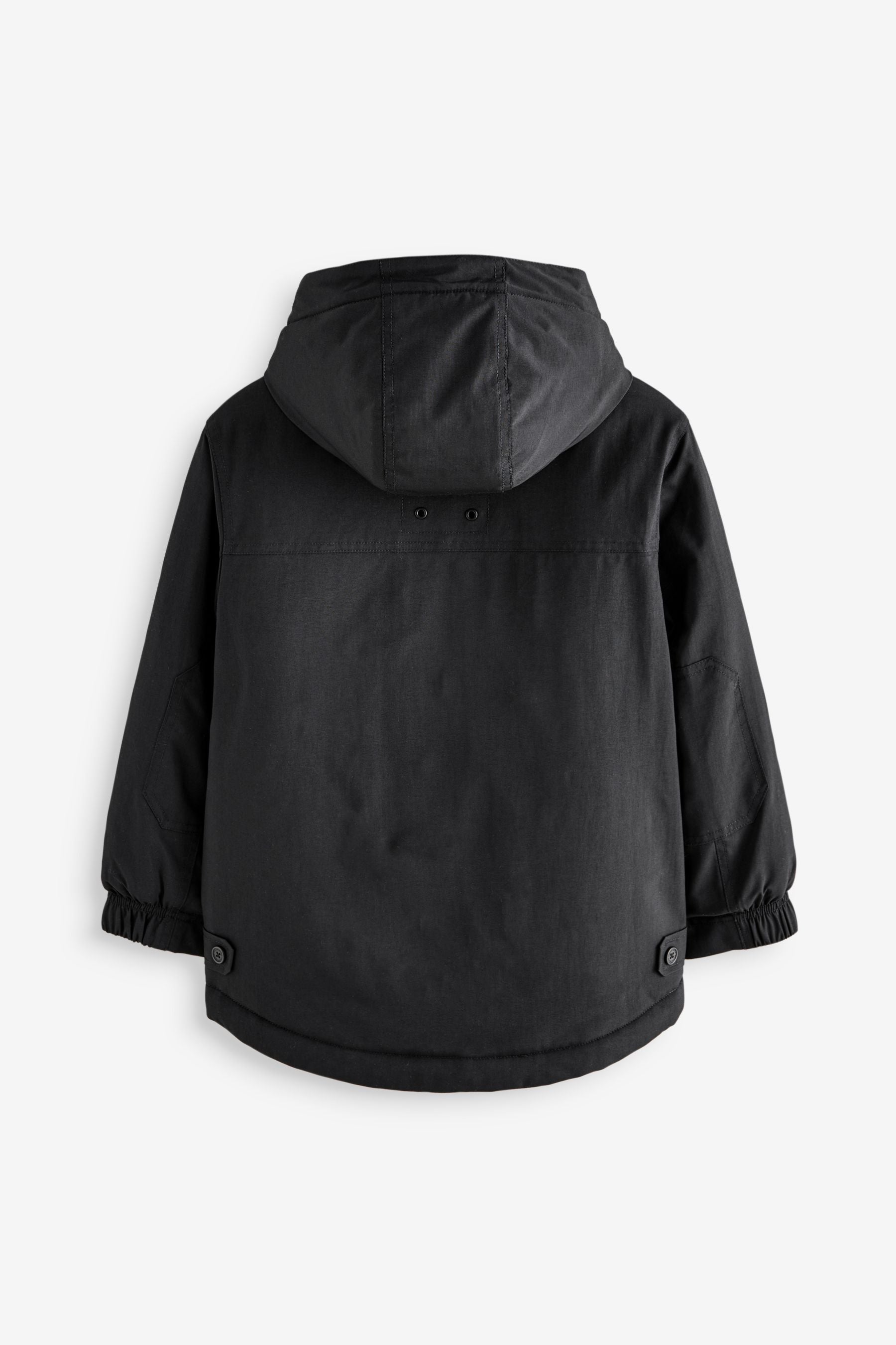 Black 4 Pocket Parka Coat (3-17yrs)