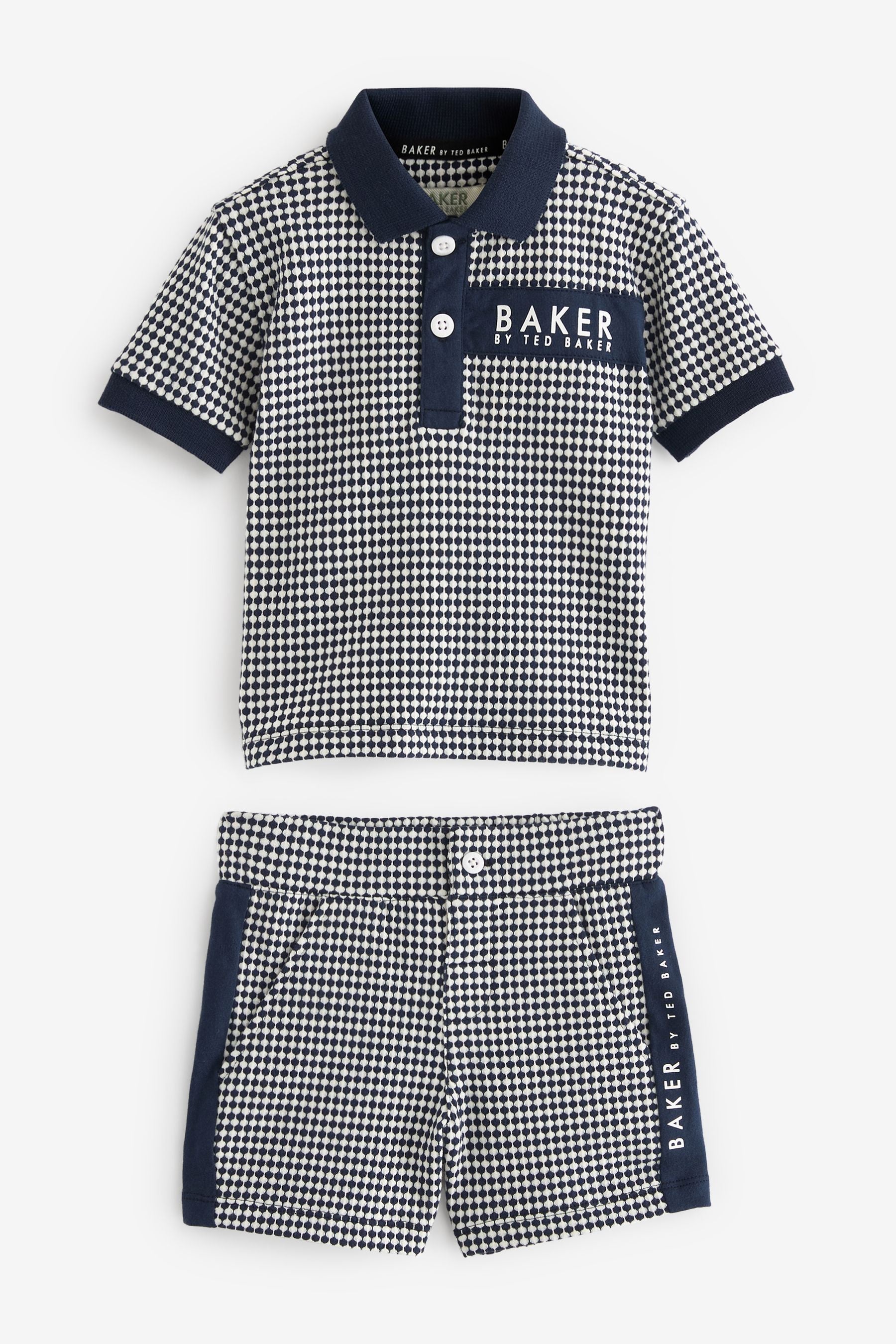 Baker by Ted Baker Textured Polo Shirt and Short Set