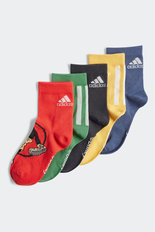 adidas Blue Mickey Mouse Socks 5 Pack