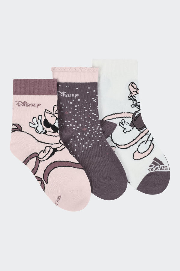 adidas Pink Disney Minnie Mouse Socks 3 Pack