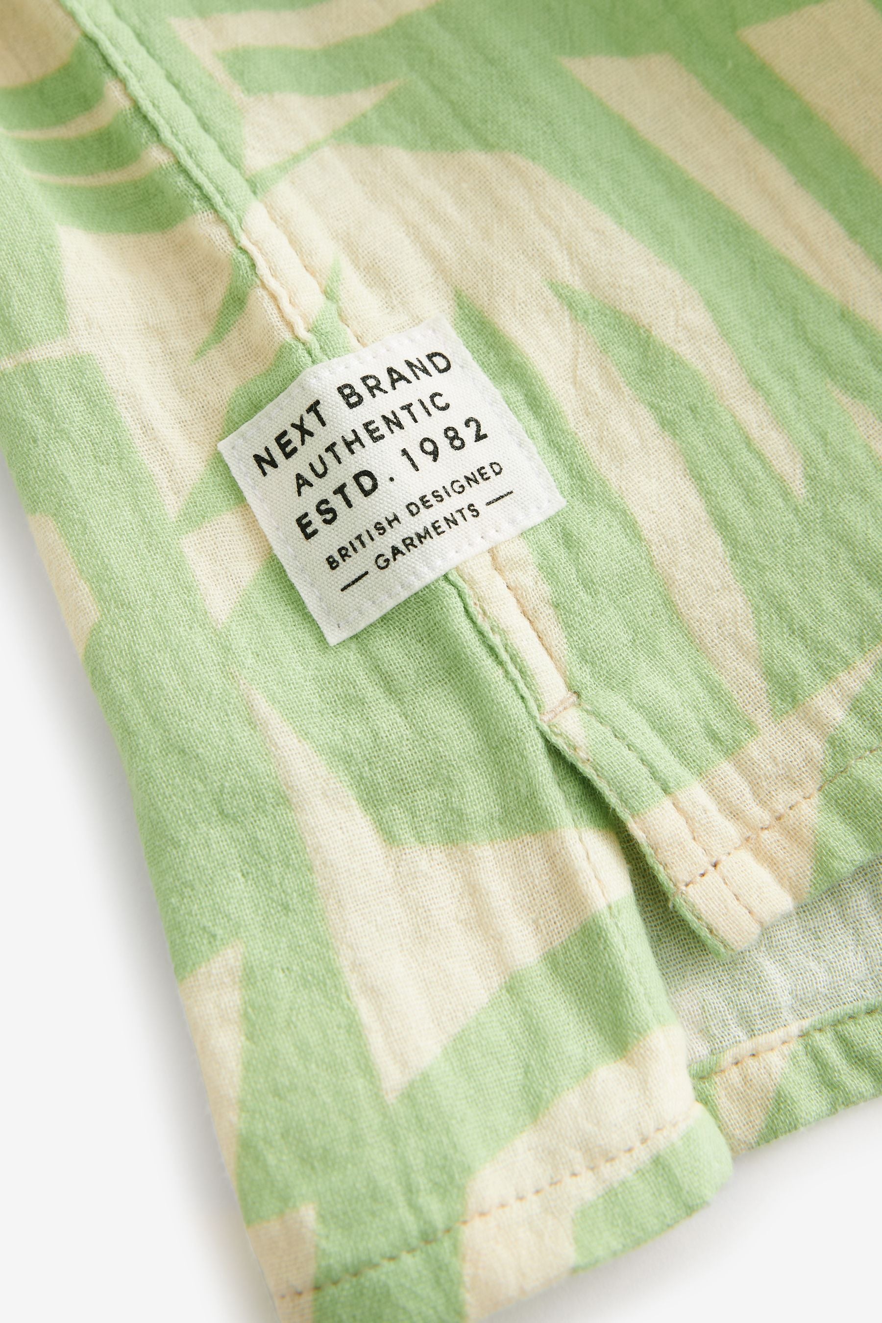 Mint Green 100% Cotton Short Sleeve Printed Shirt (3mths-7yrs)