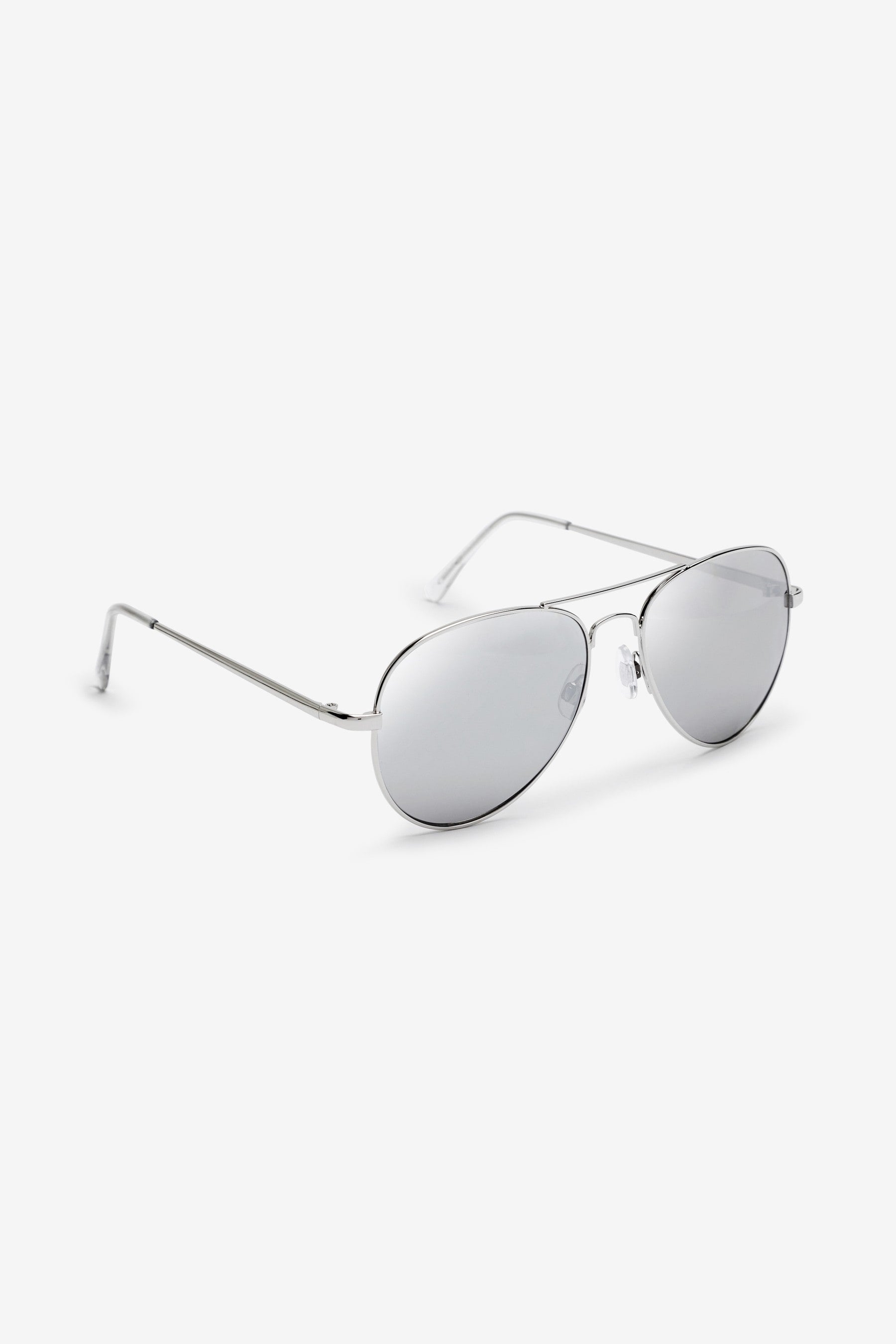 Silver Aviator Style Sunglasses