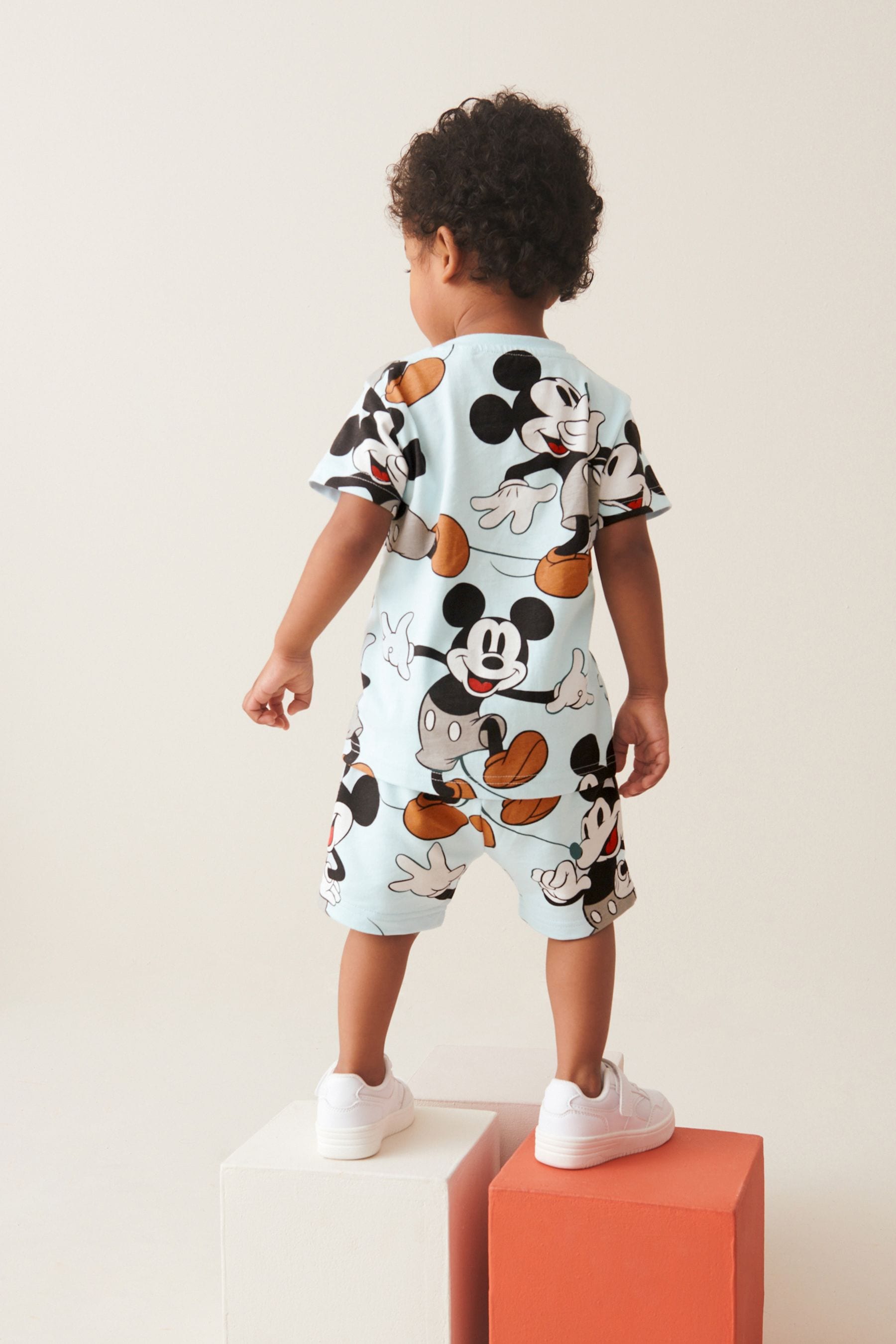 Blue Mickey Short Sleeves T-Shirt and Shorts Set (3mths-8yrs)