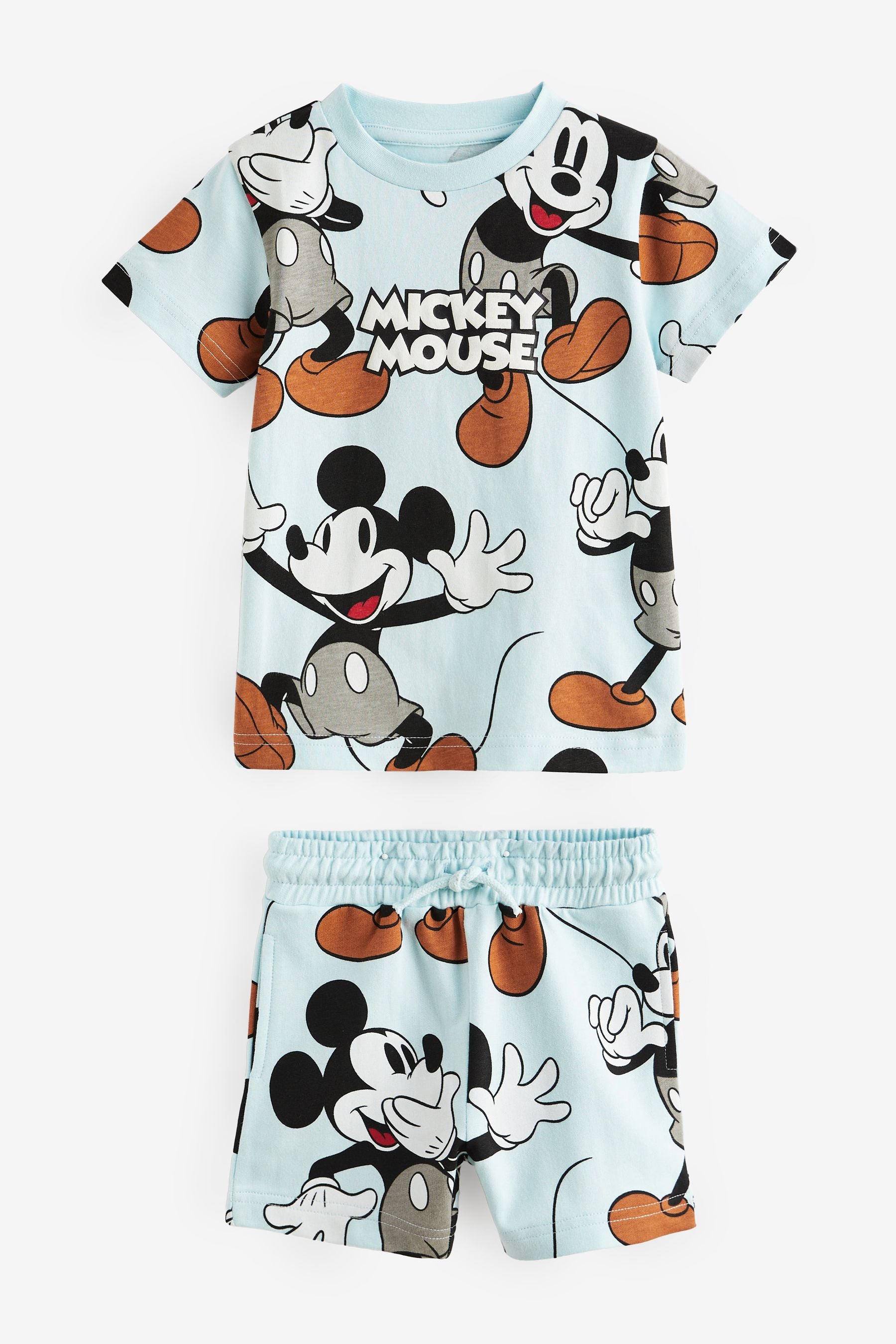 Blue Mickey Short Sleeves T-Shirt and Shorts Set (3mths-8yrs)