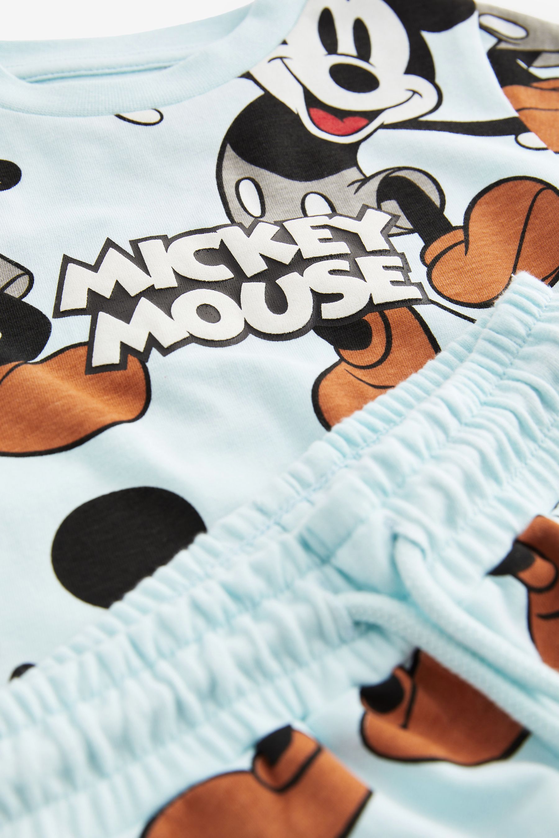 Blue Mickey Short Sleeves T-Shirt and Shorts Set (3mths-8yrs)