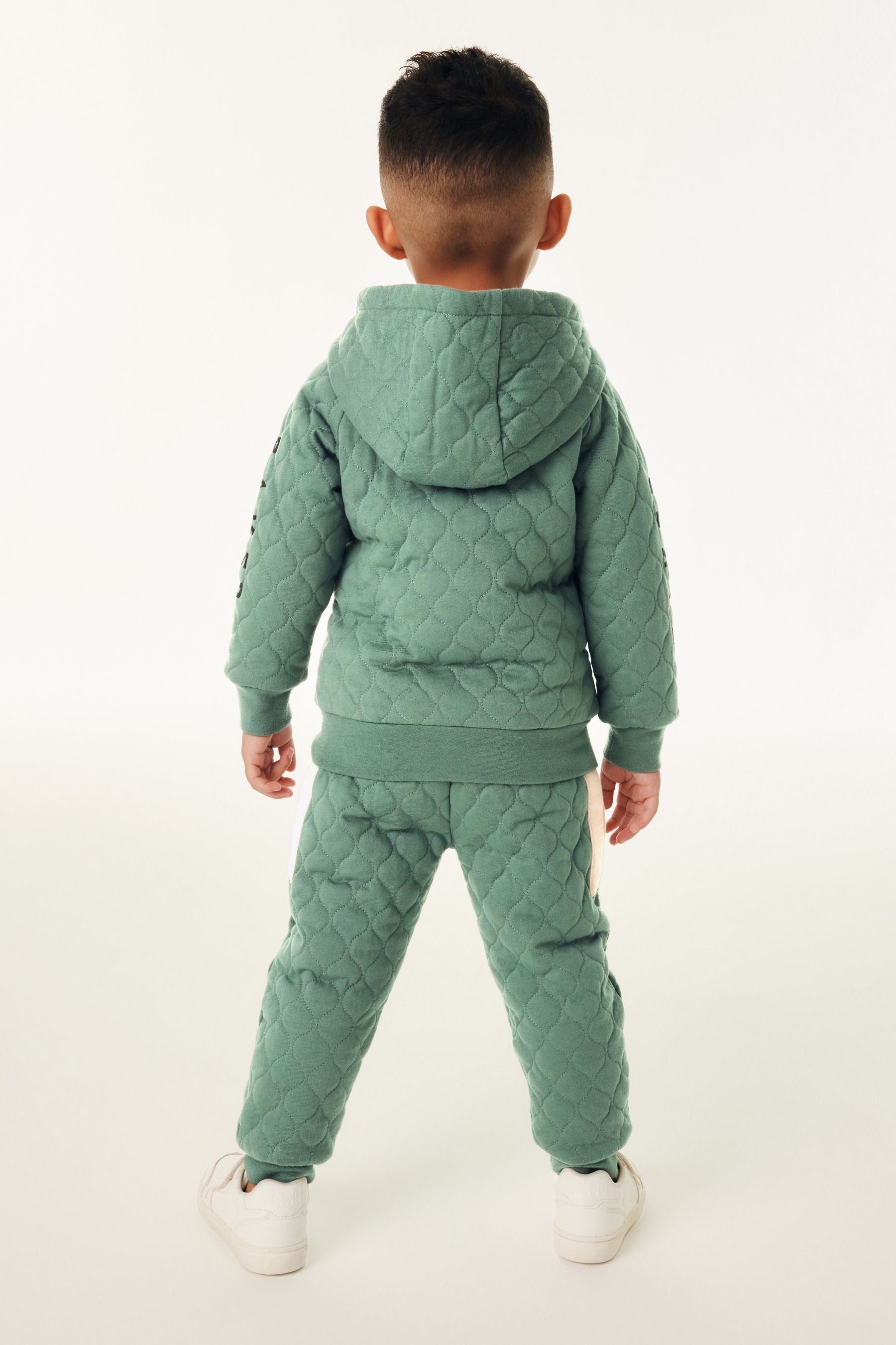 Baker by Ted Baker Green Quilted Hoodie and Jogger Set