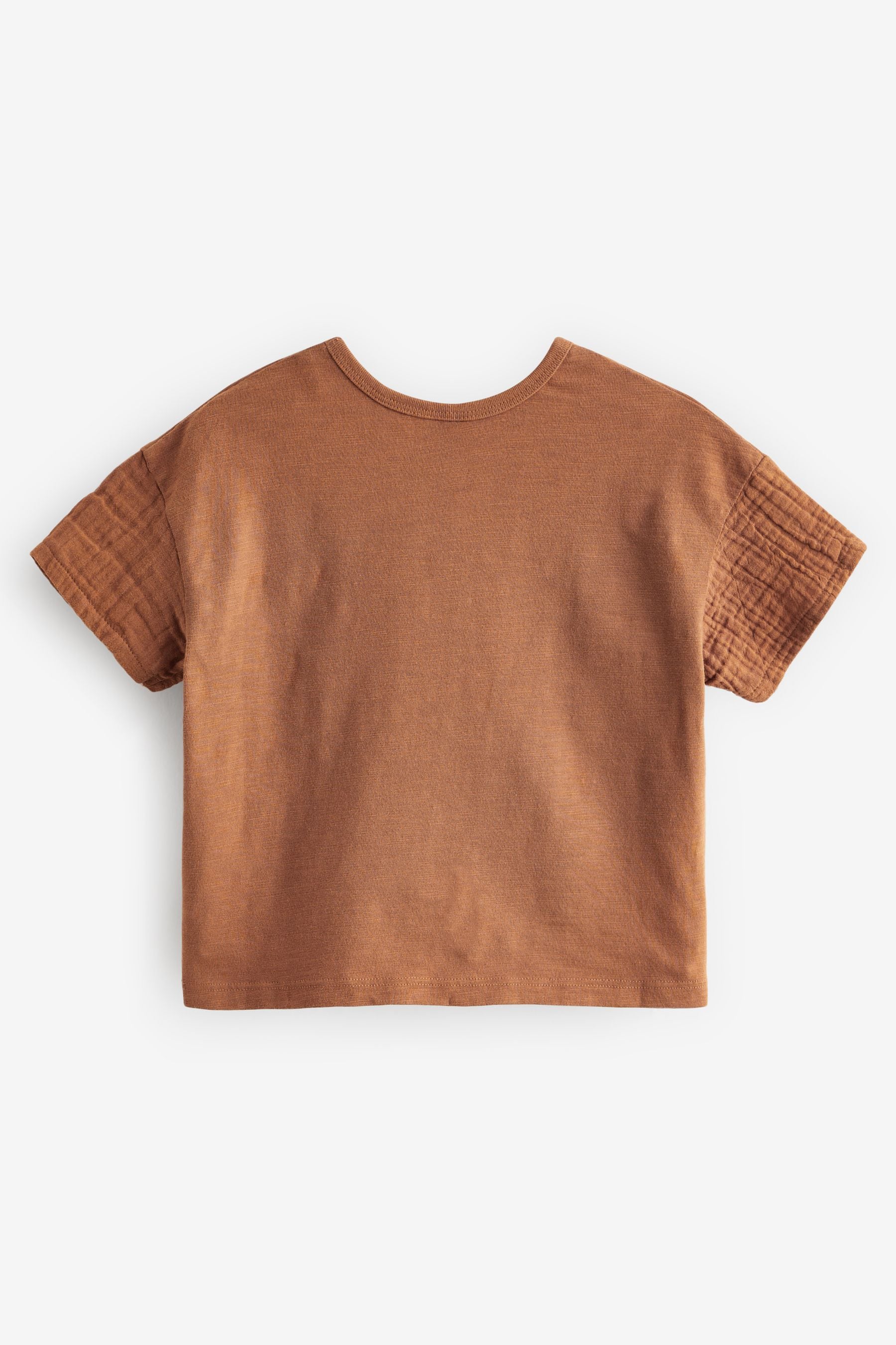 Brown Sunflower Short Sleeve T-Shirt (3mths-7yrs)