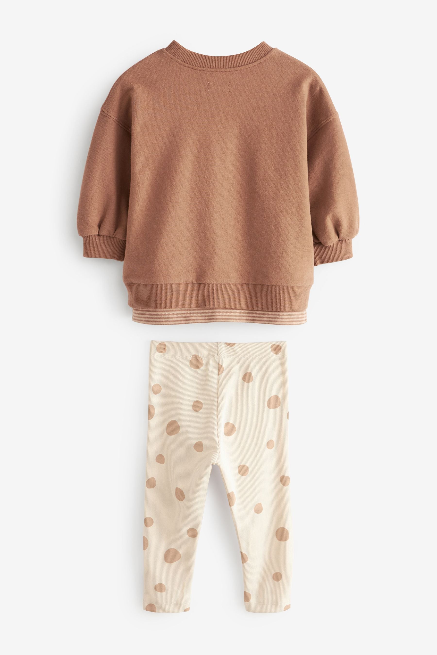 Brown Spot Top and Legging Set (3mths-7yrs)