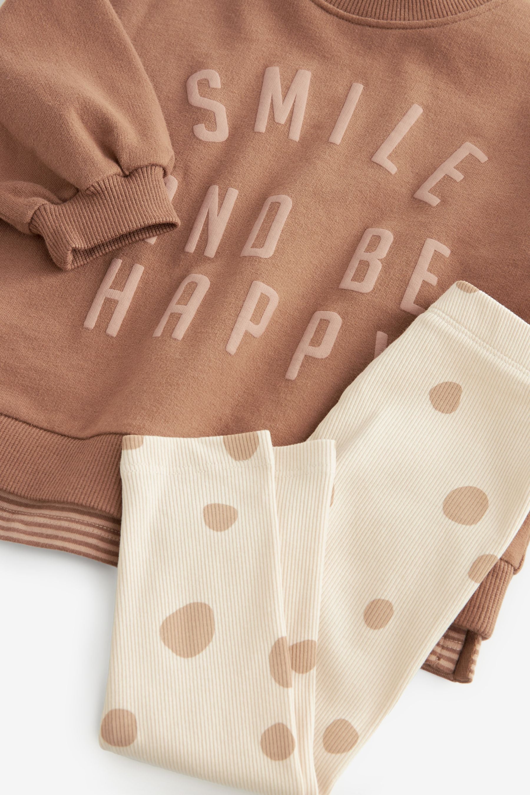 Brown Spot Top and Legging Set (3mths-7yrs)