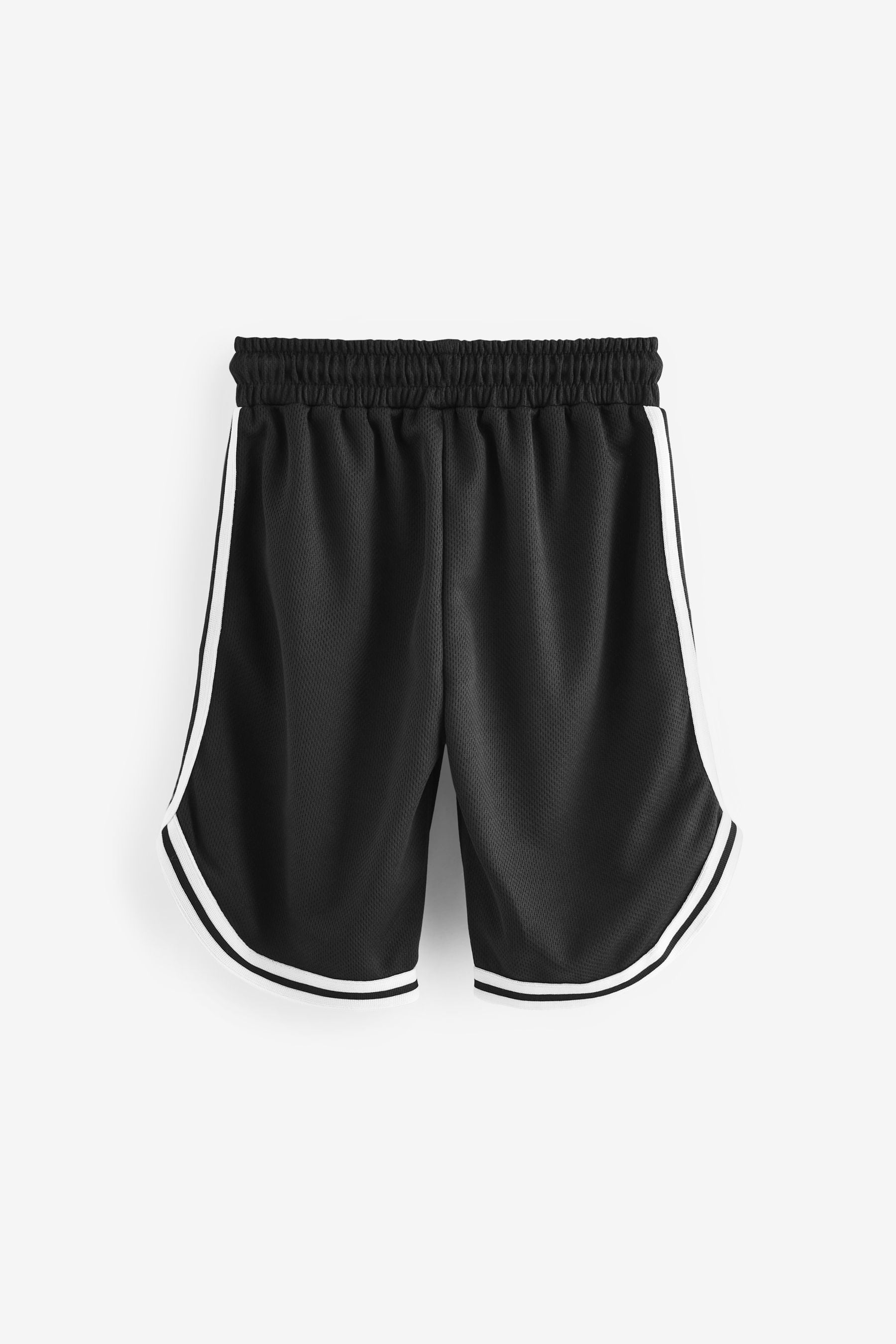 Black Mesh Basketball Style Shorts (3-16yrs)