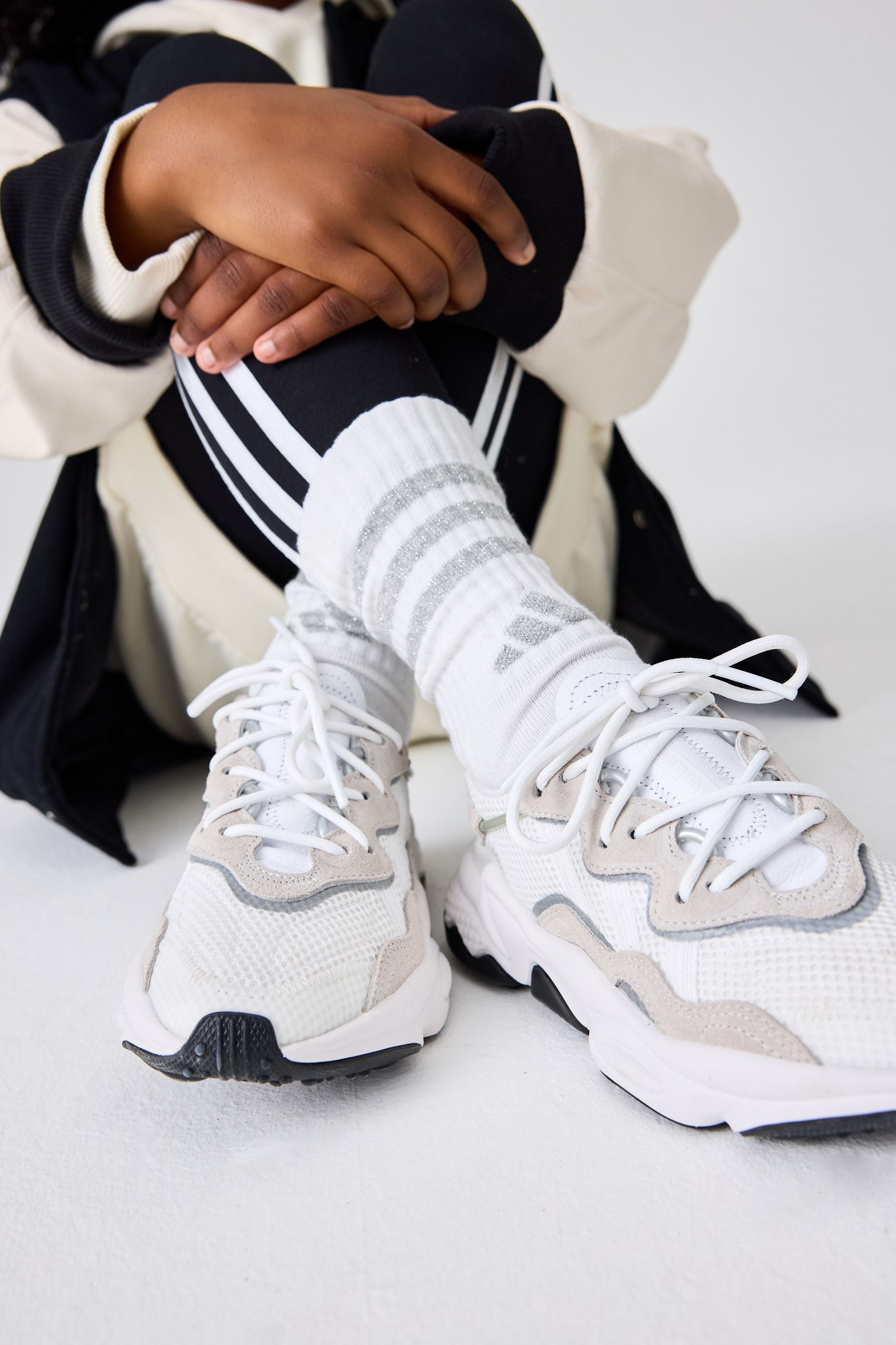 adidas Originals White Ozweego Trainers