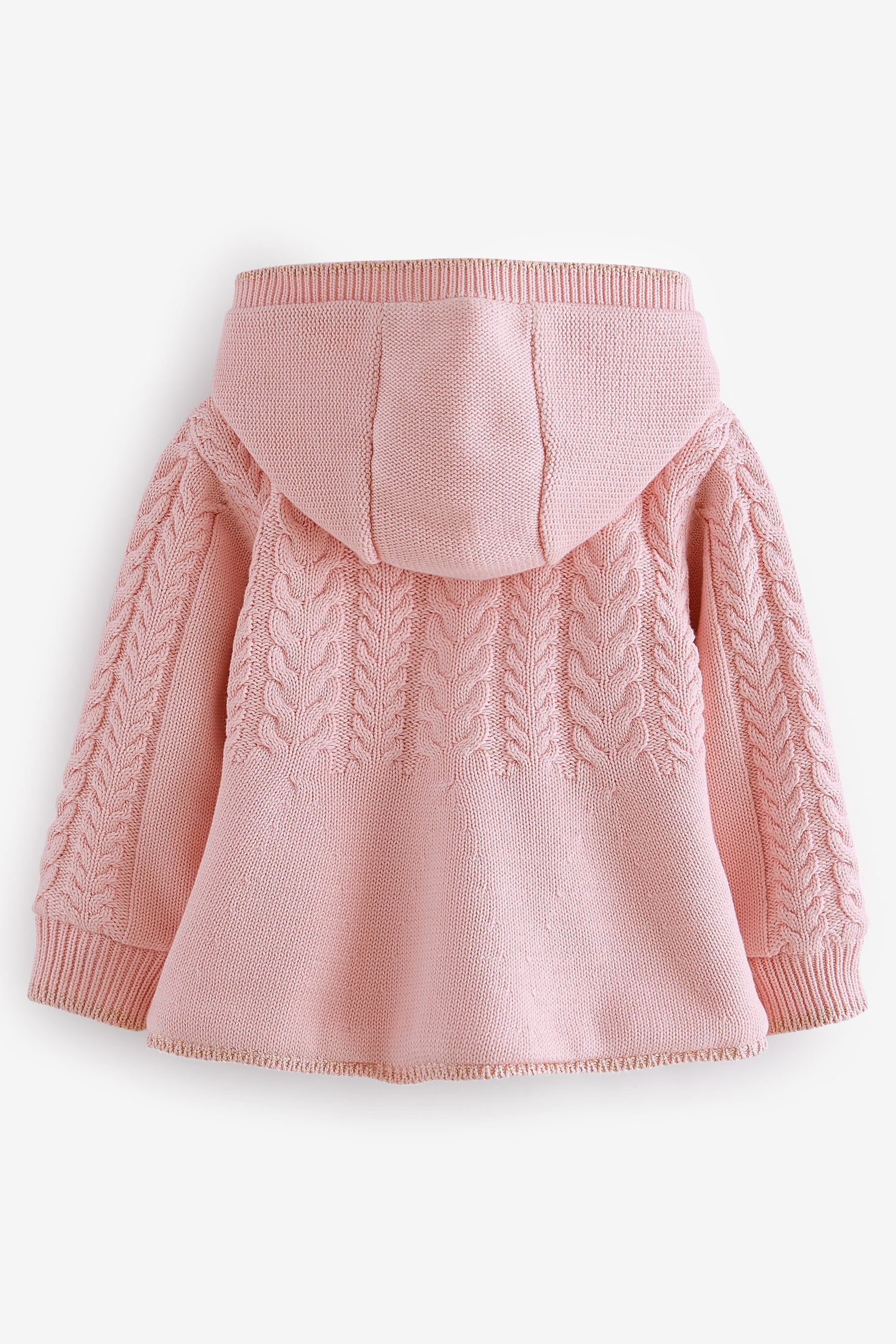 Pink Baker by Ted Baker Cream Knitted Coatigan