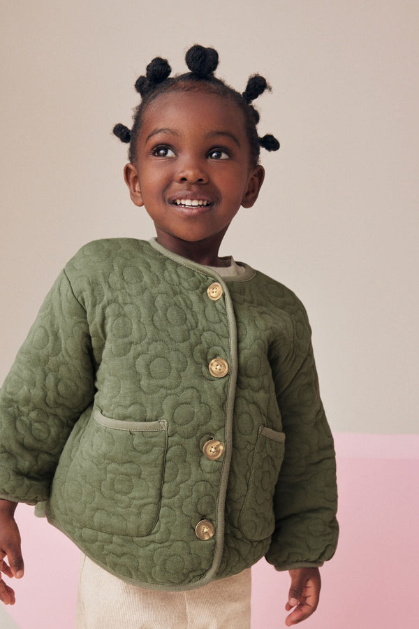 Green Quilted Jacket (3mths-7yrs)