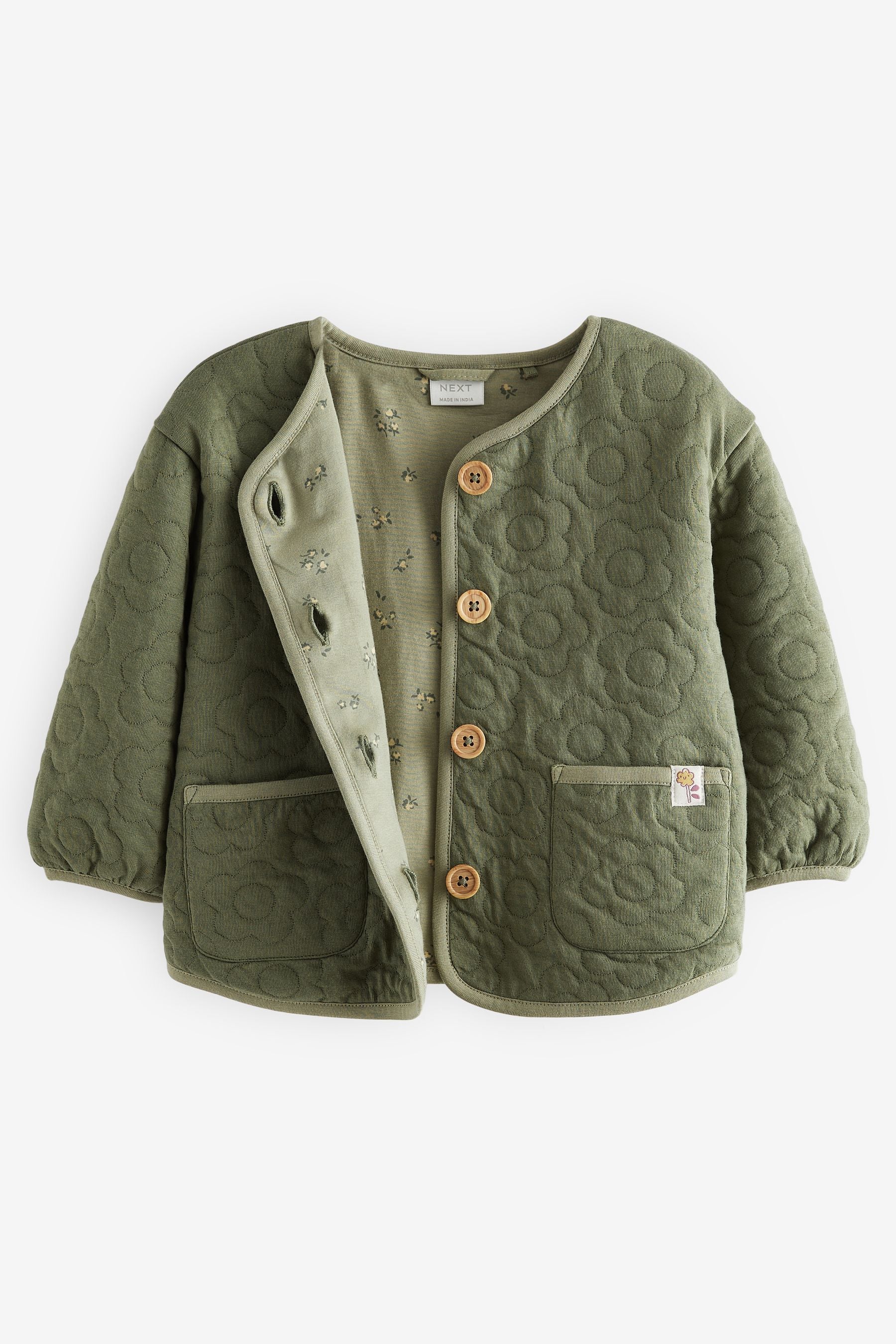 Green Quilted Jacket (3mths-7yrs)