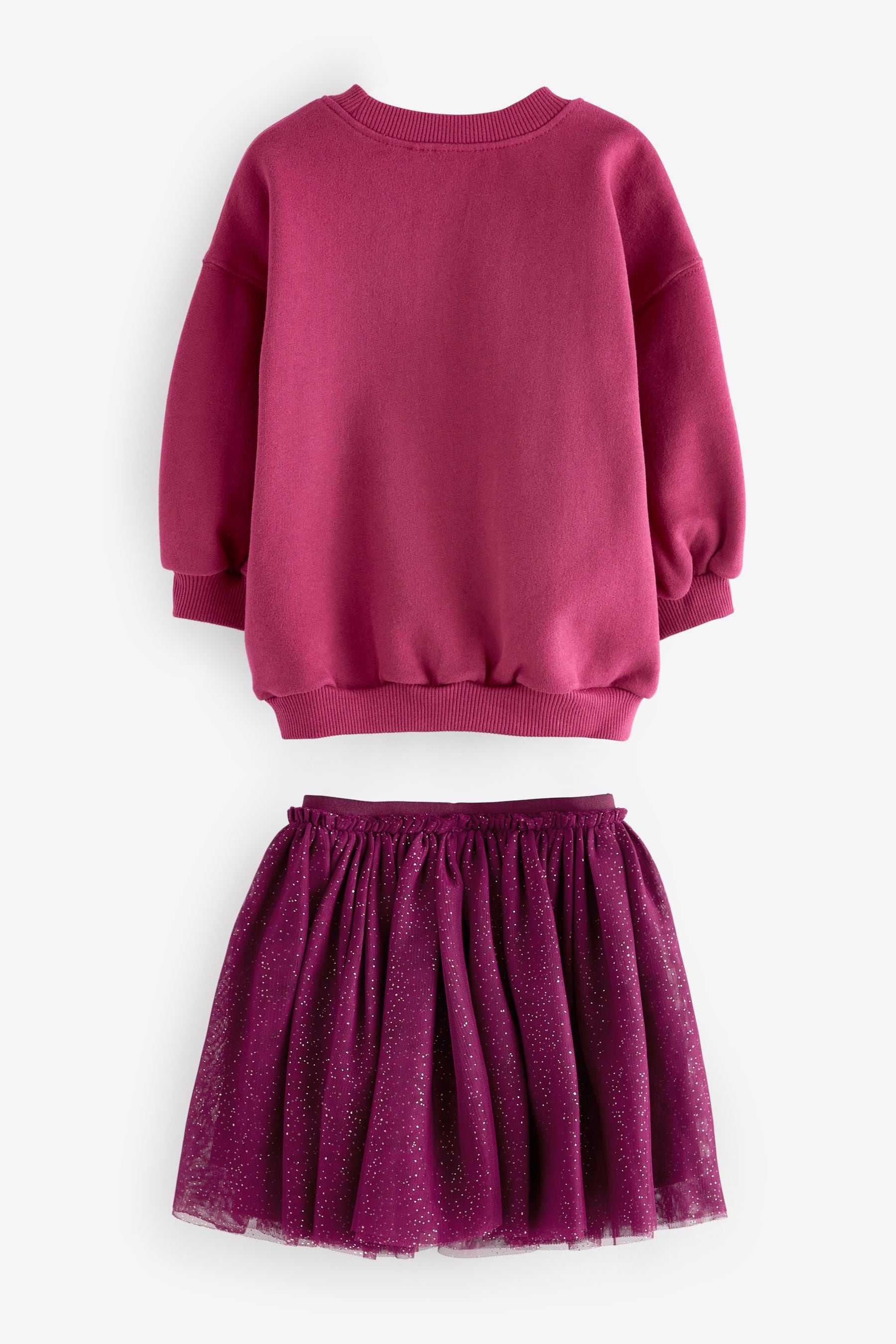 Purple Long Sleeve Sweater and Skirt Set (3mths-7yrs)