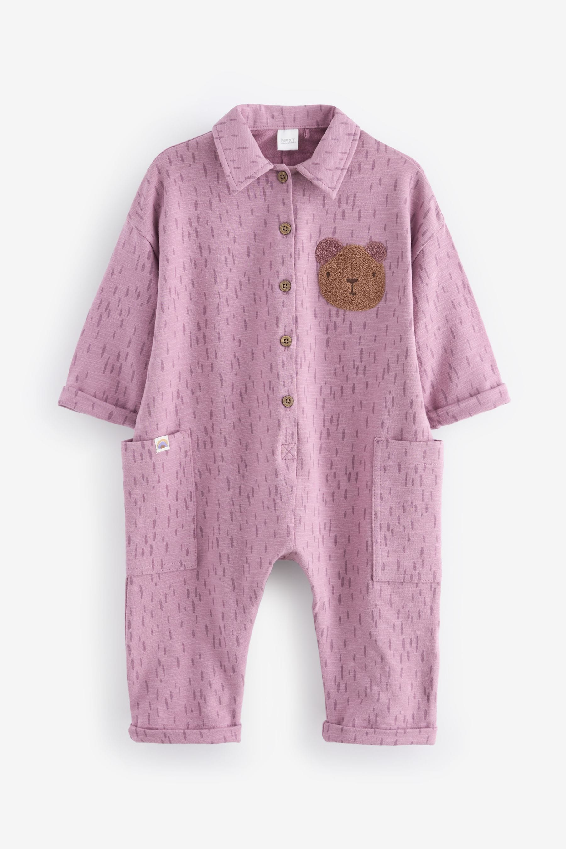 Purple Long Sleeve Jumpsuit (3mths-7yrs)