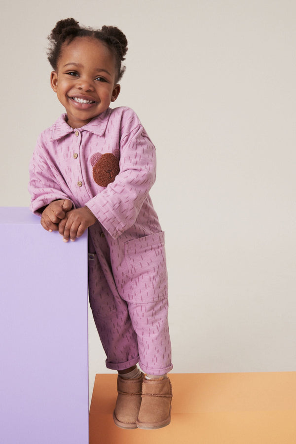 Purple Long Sleeve Jumpsuit (3mths-7yrs)