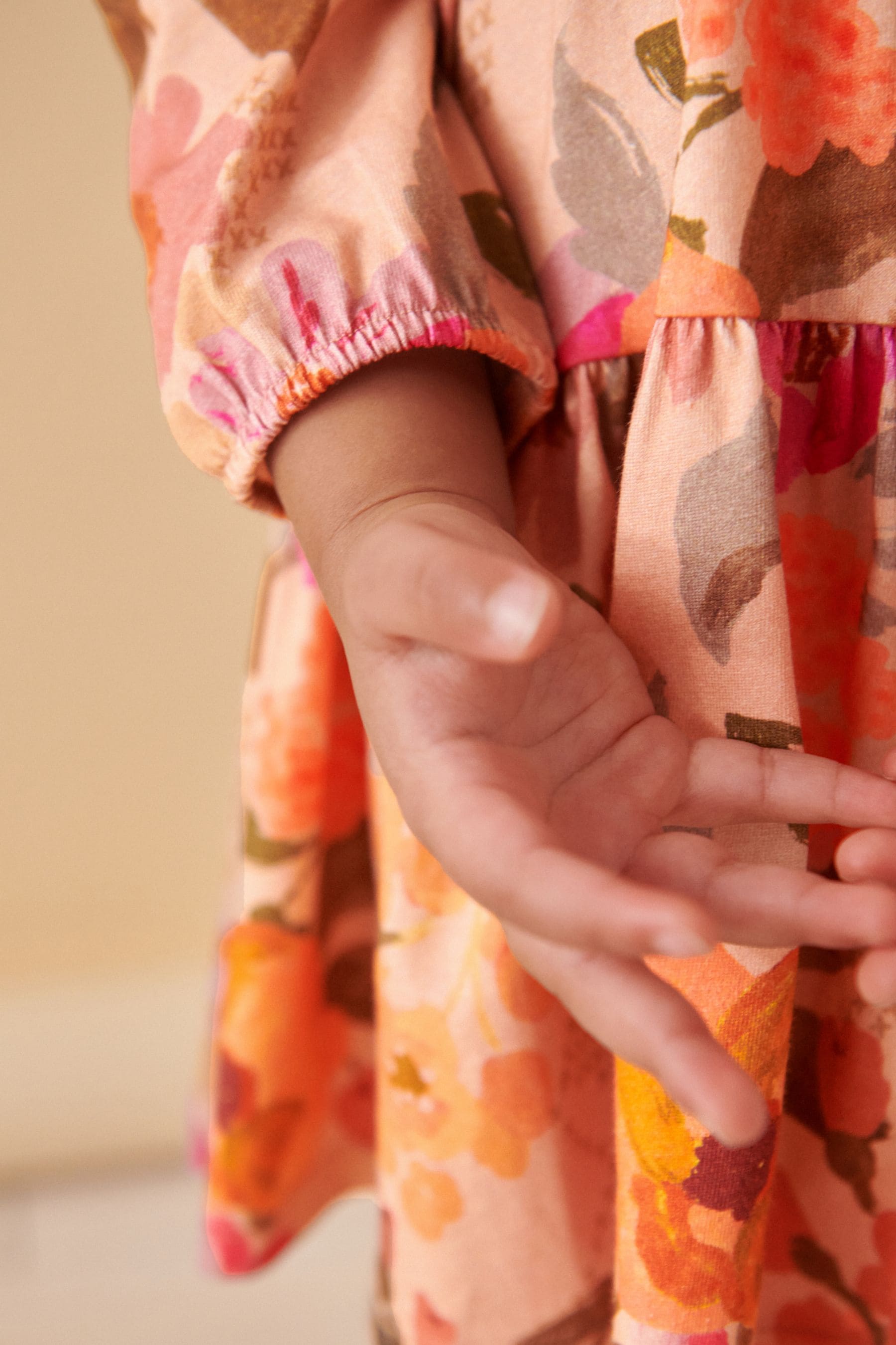 Pink Long Sleeve Jersey Dress (3mths-7yrs)